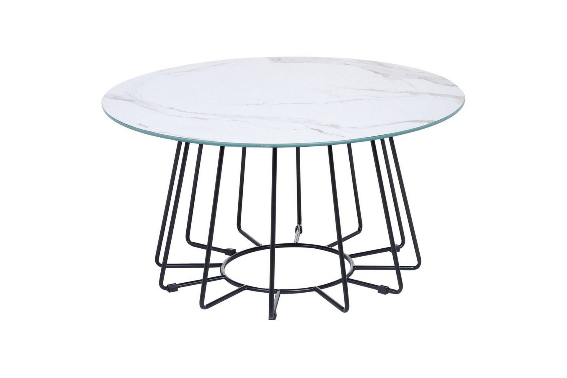 Soffbord Bernie Vit/Svart - Vit/Svart