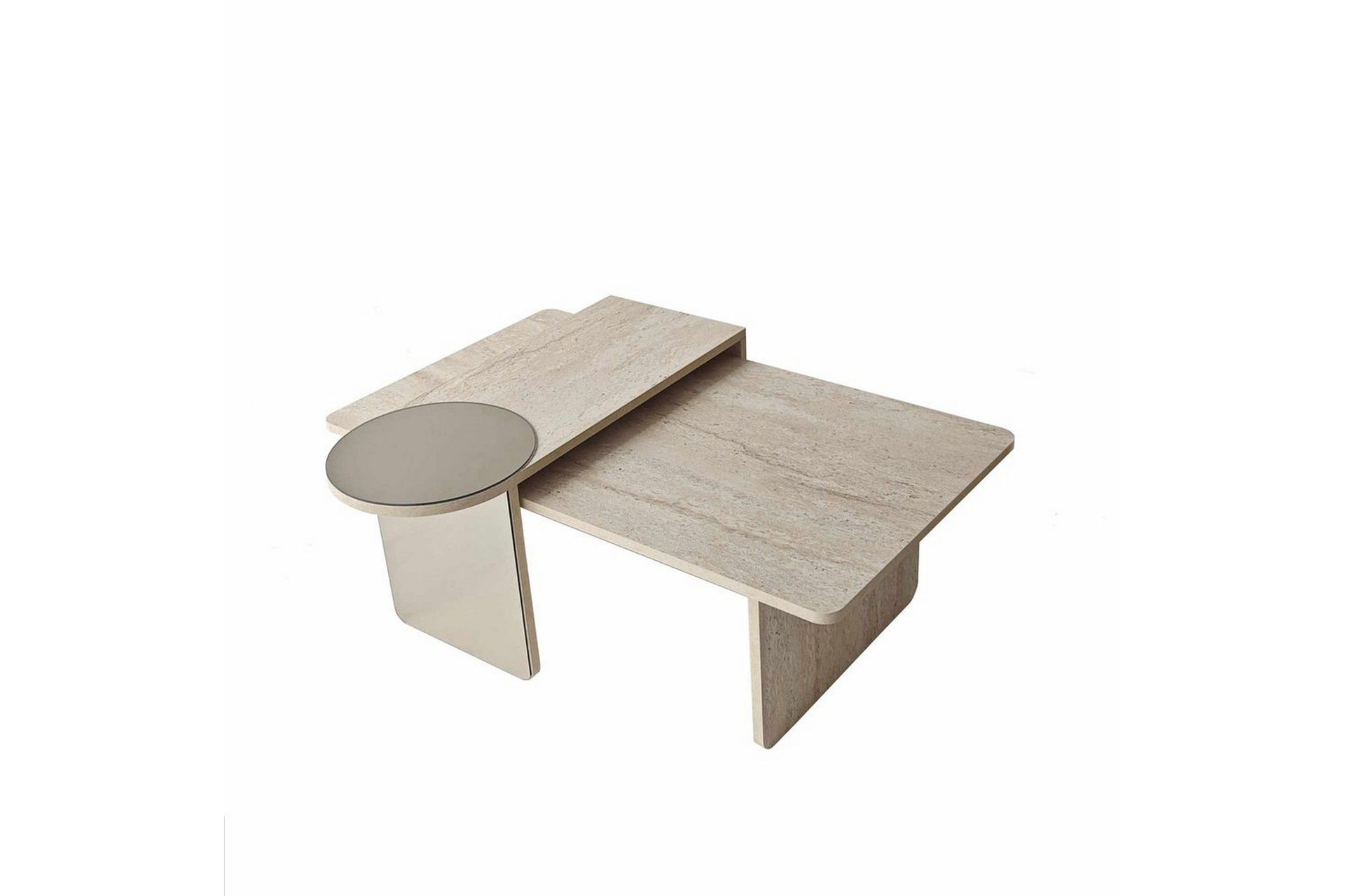 Dasina Satsbord 105 cm - Travertine