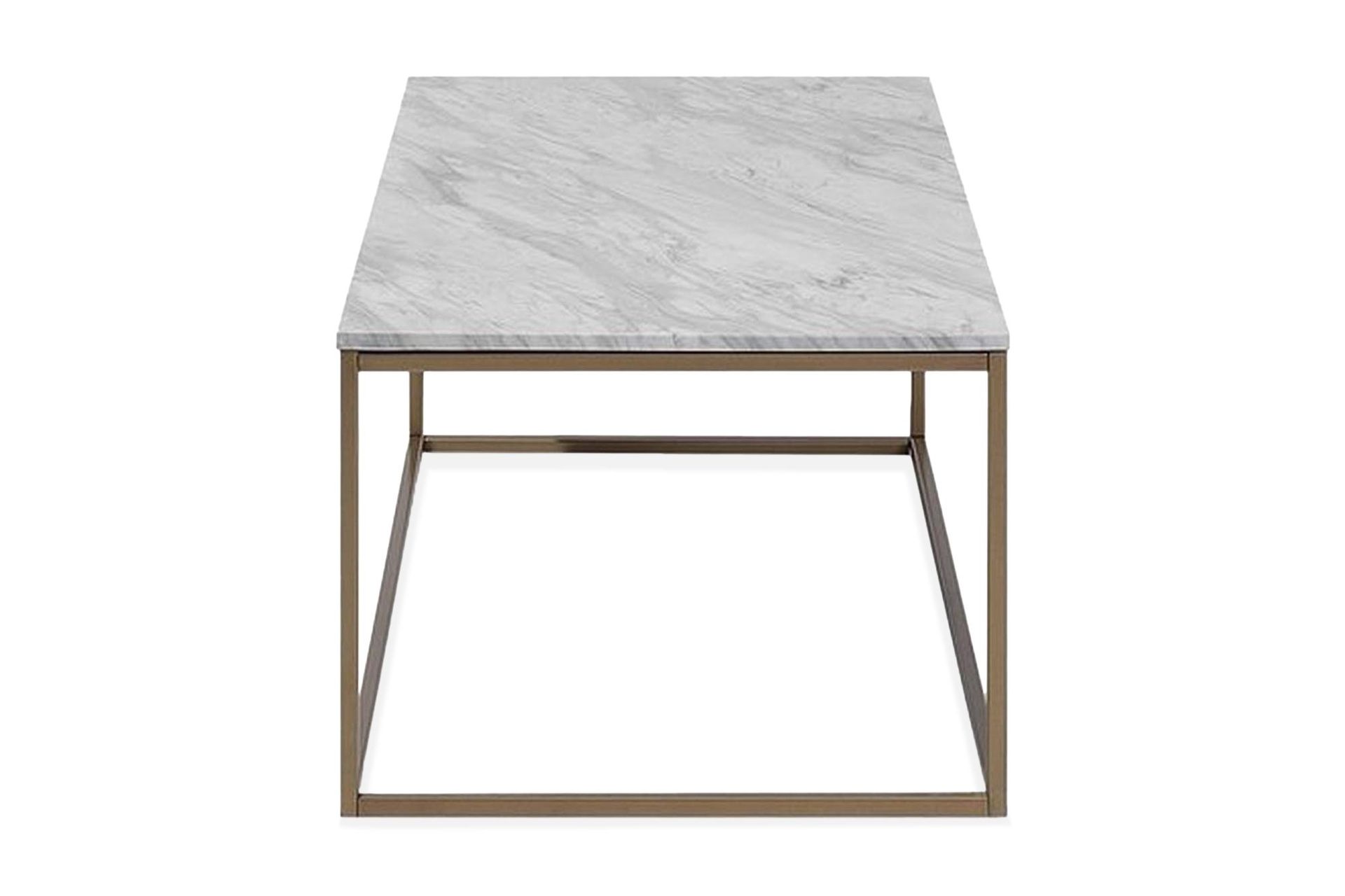 Delano Soffbord 100 cm - Vit