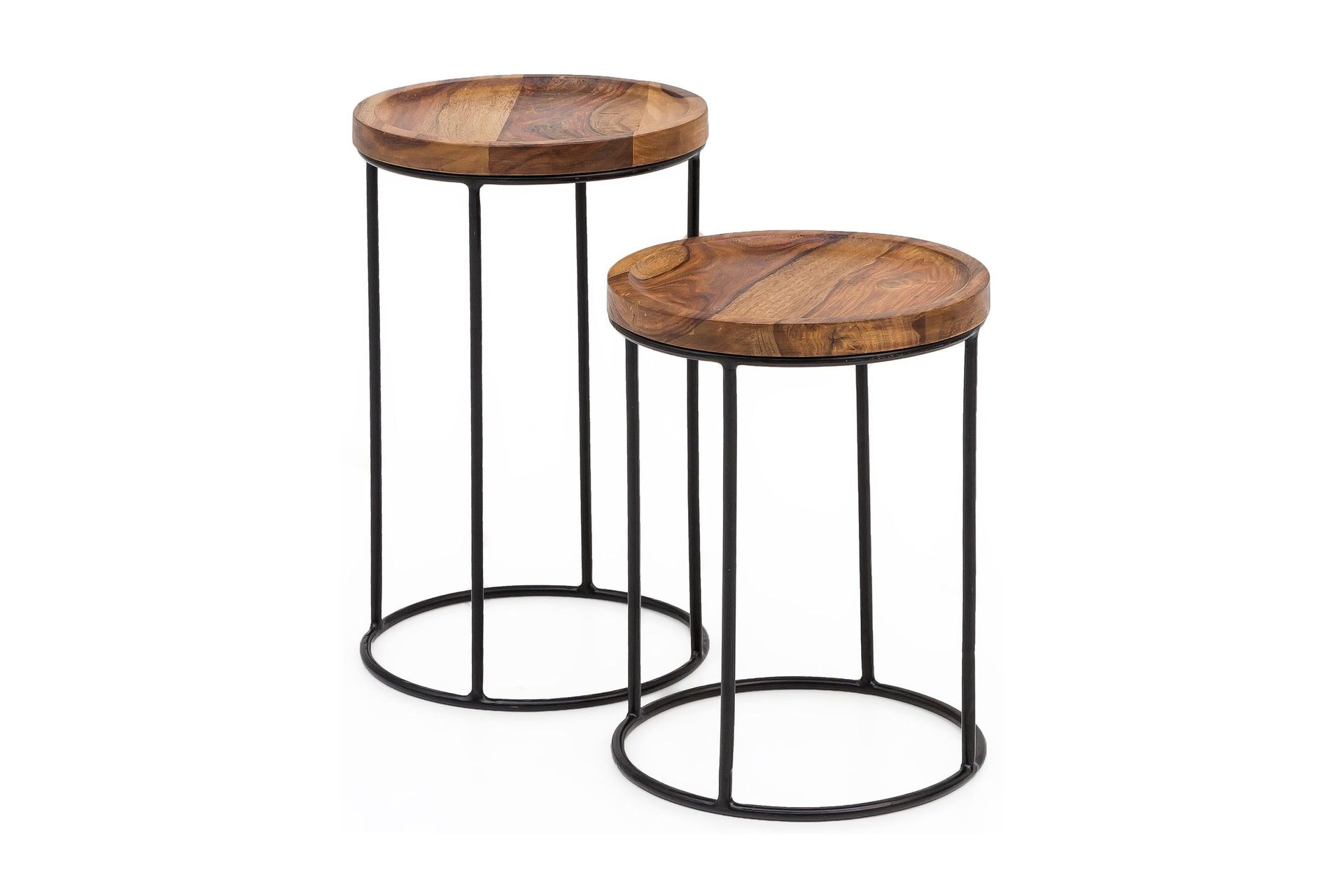 dewester satsbord 31 cm 2 bord - massivt trä/svart