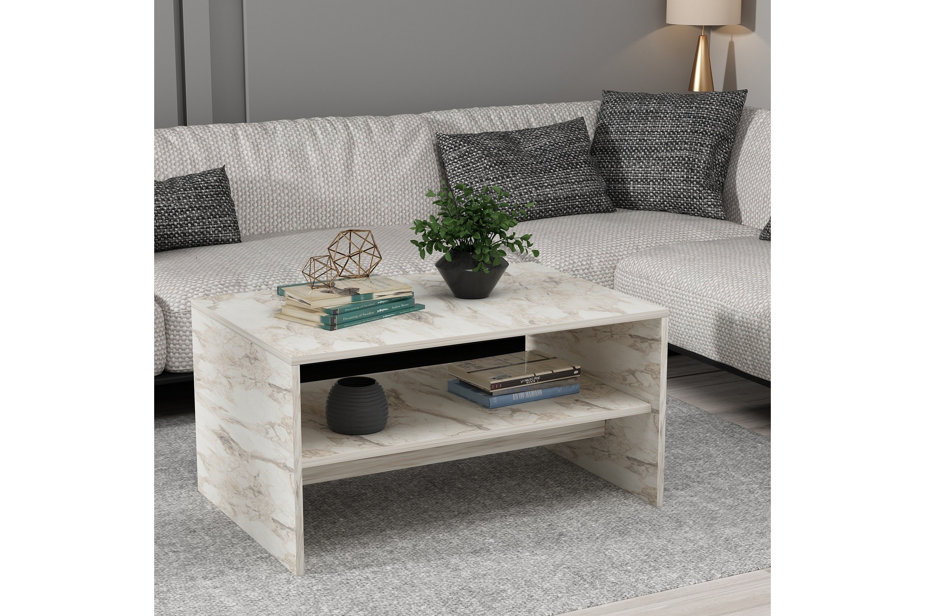 soffbord dormea 90 cm - vit