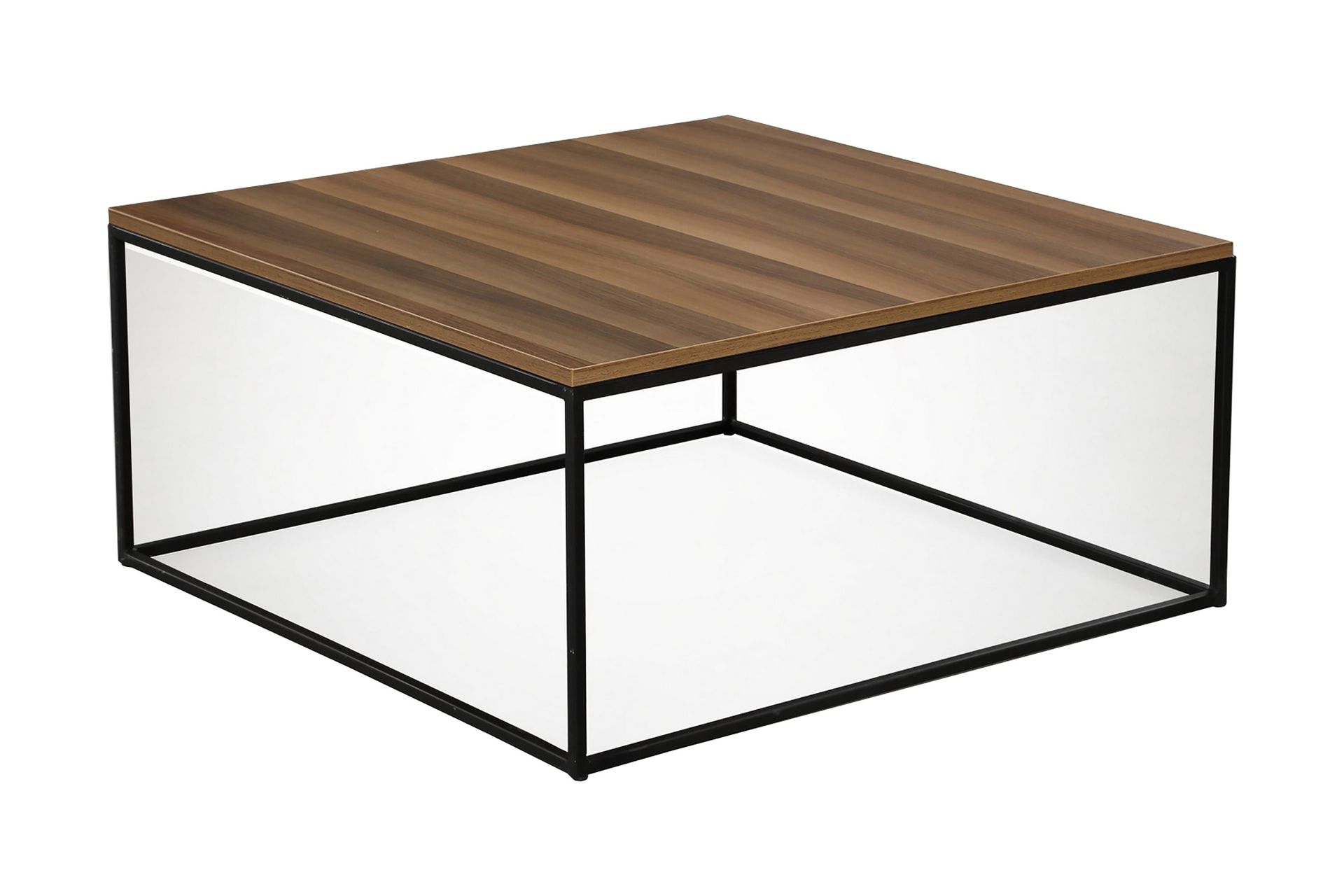 Falan Soffbord 75 cm - Valnötsbrun/Svart