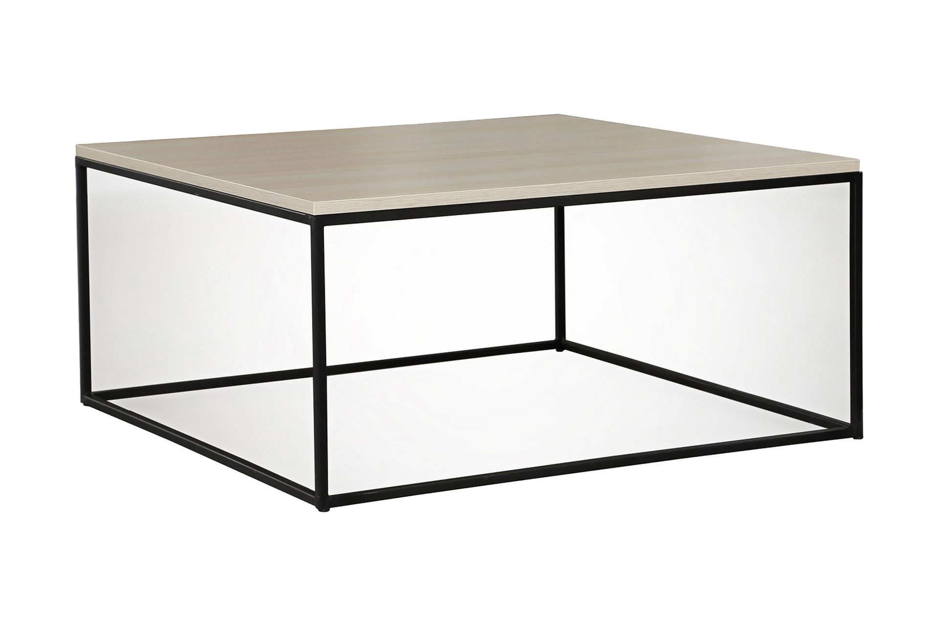 Falan Soffbord 75 cm - Vit/Svart