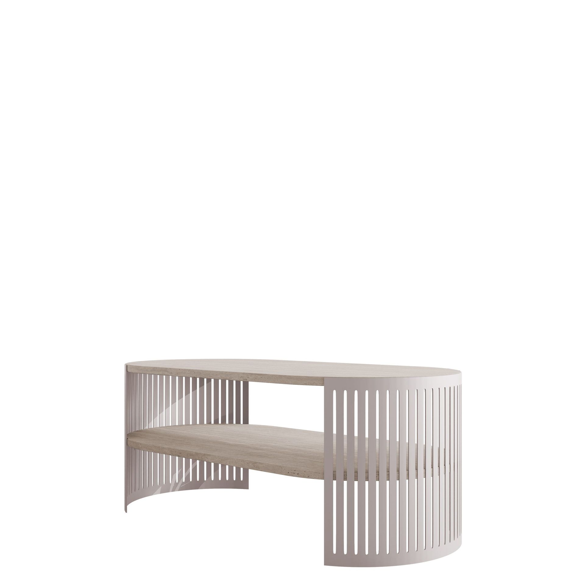 Friend Soffbord 100 cm Oval - Beigebrun