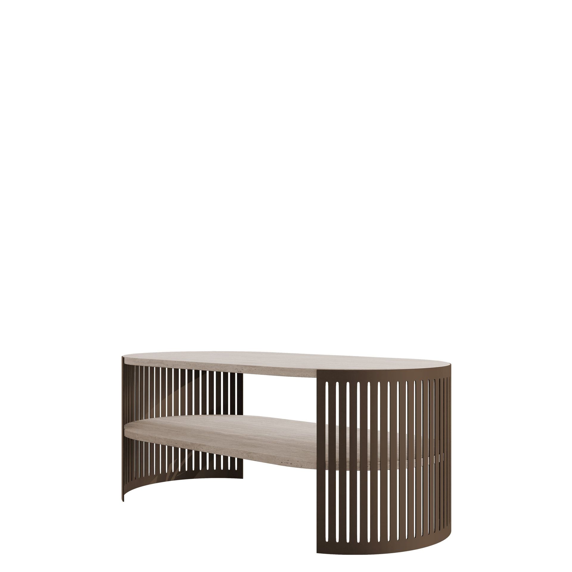 Friend Soffbord 100 cm Oval - Brunbeige