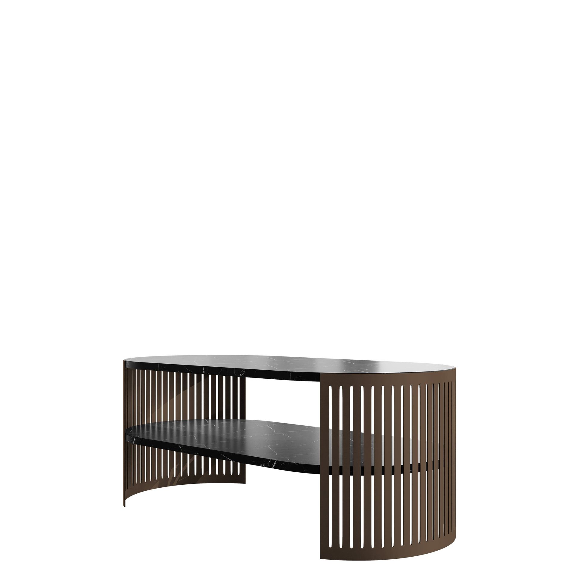 Friend Soffbord 100 cm Oval - Brunsvart
