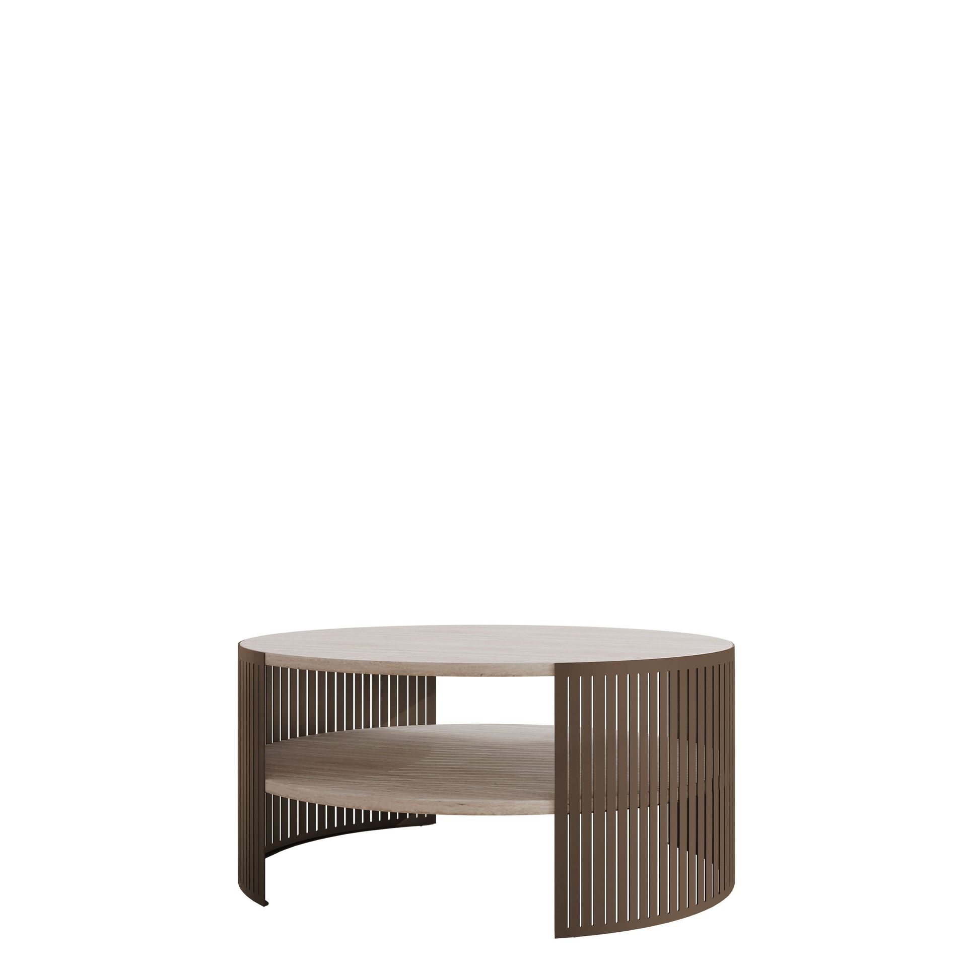 Friend Soffbord 75 cm Rund - Brunbeige