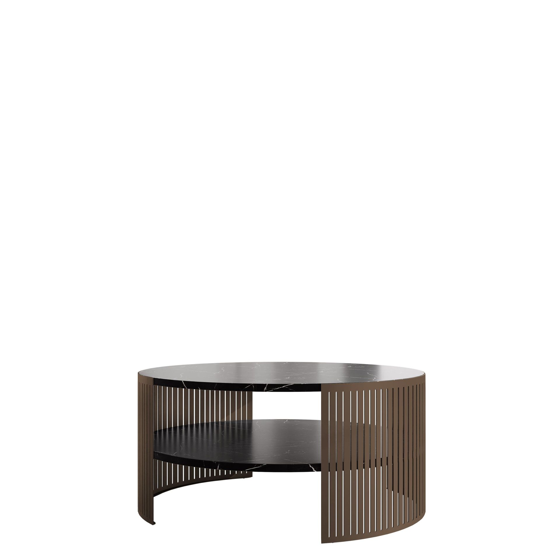 Friend Soffbord 75 cm Rund - Brunsvart