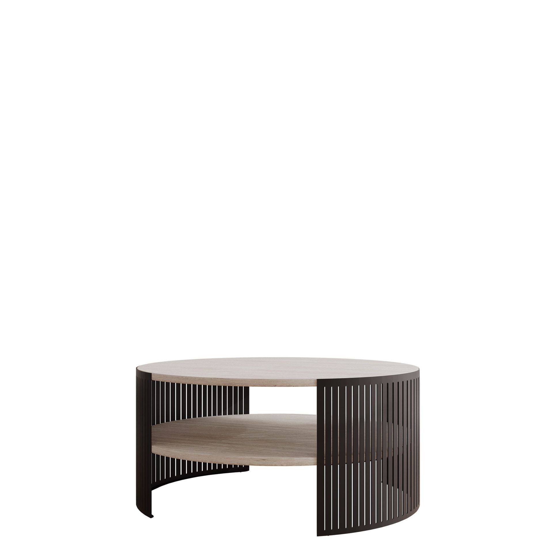 Friend Soffbord 75 cm Rund - Svartbeige