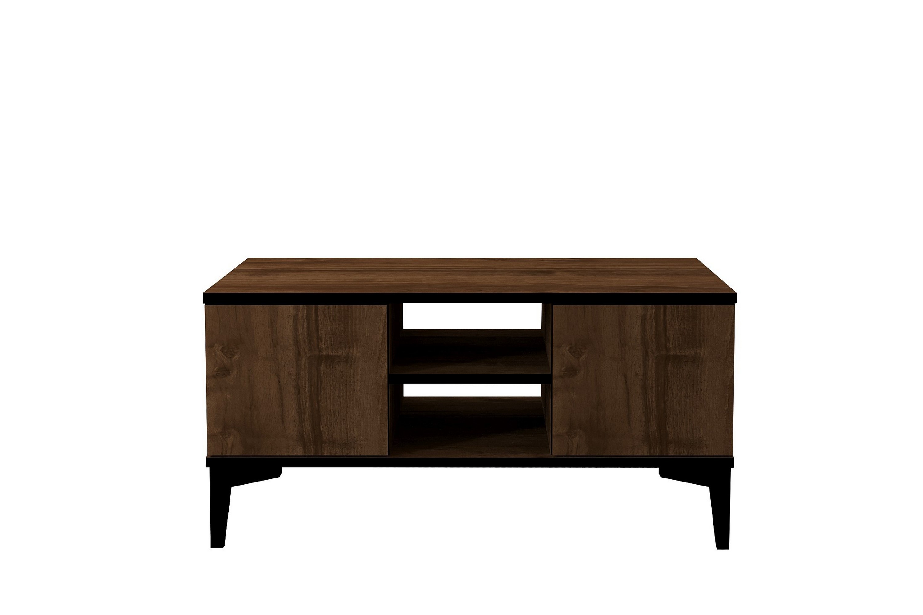 soffbord gediz 90 cm - valnöt/svart