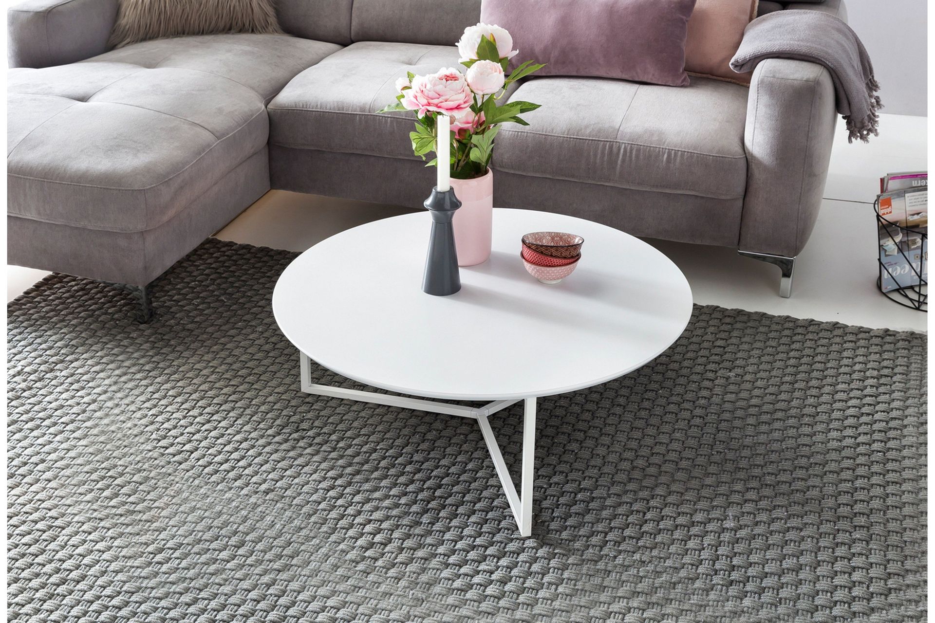 giamanco soffbord 80 cm runt - vit