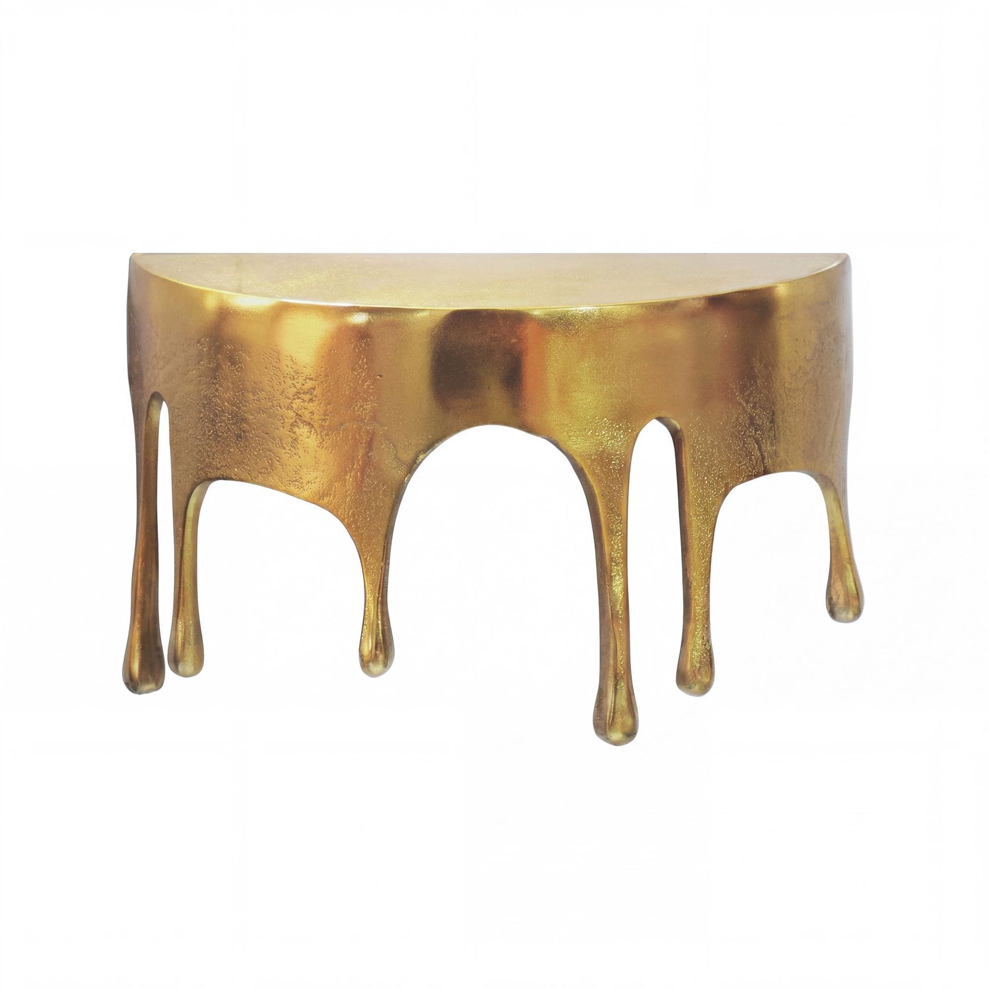 Grelan Vägghylla 35 cm i aluminium med droppdesign - guld