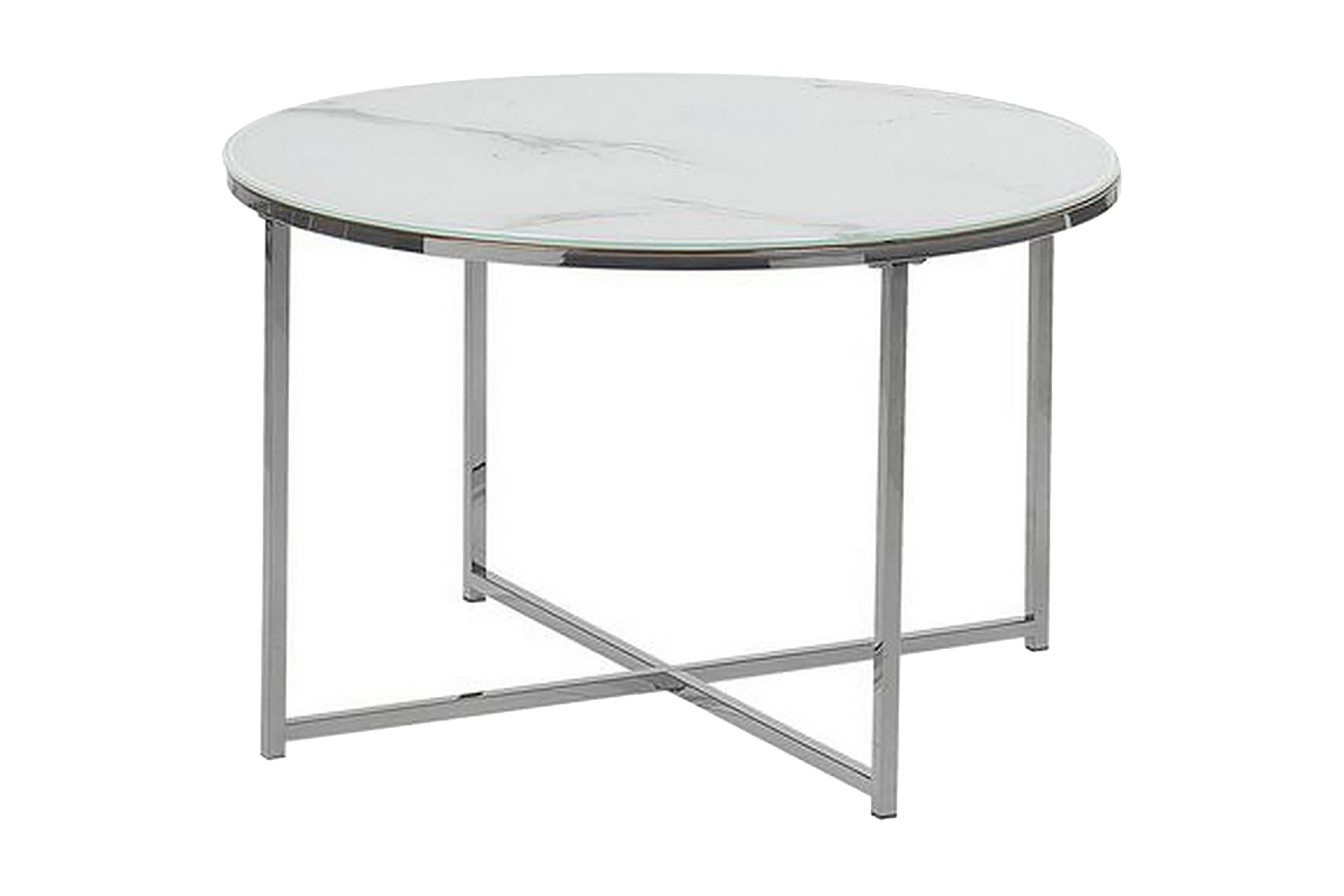 Gruenewald Soffbord Marmoreffekt - Vit