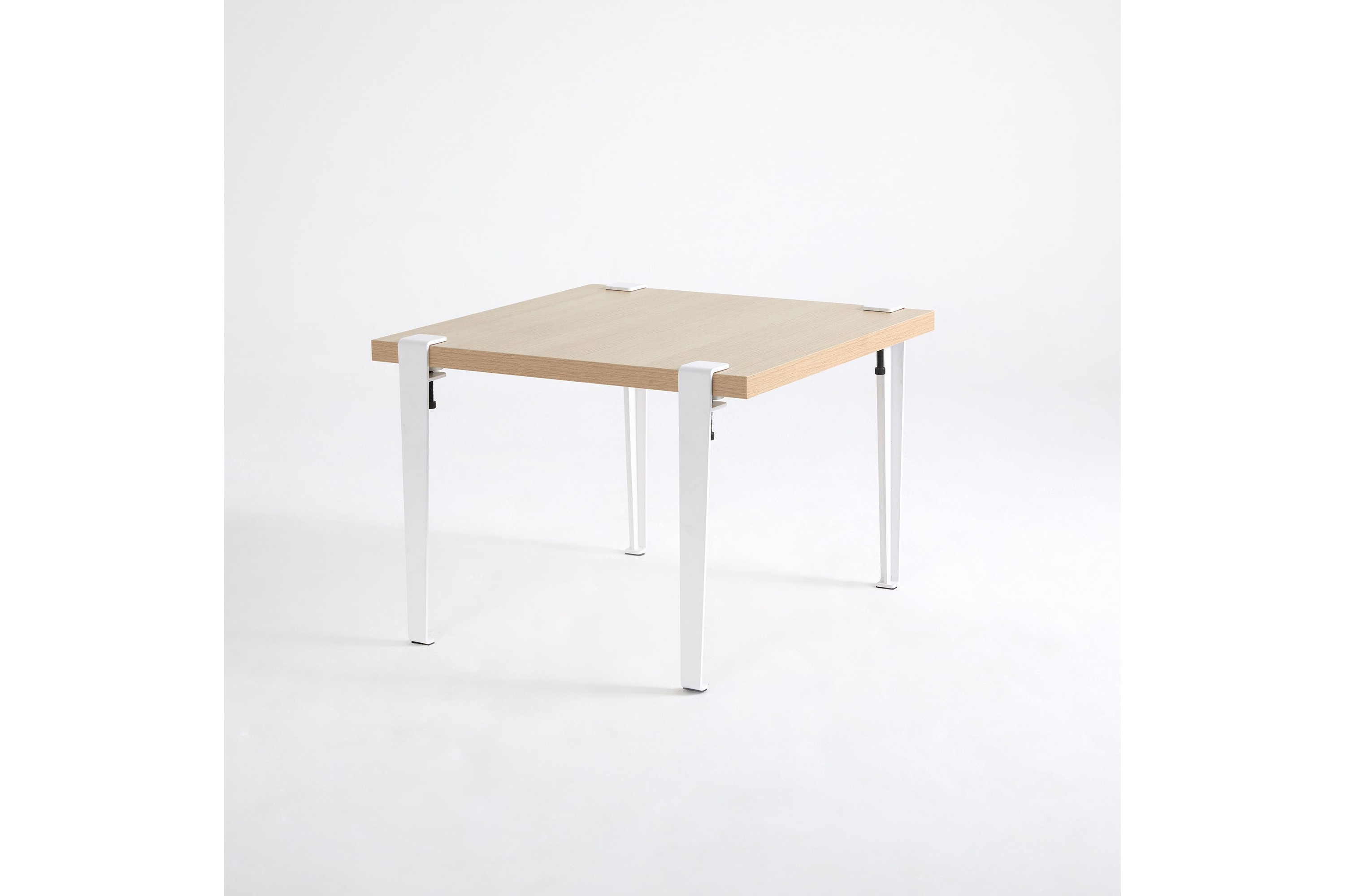 Soffbord Halicheron 60x60 cm Brun/Vit Hanah Home