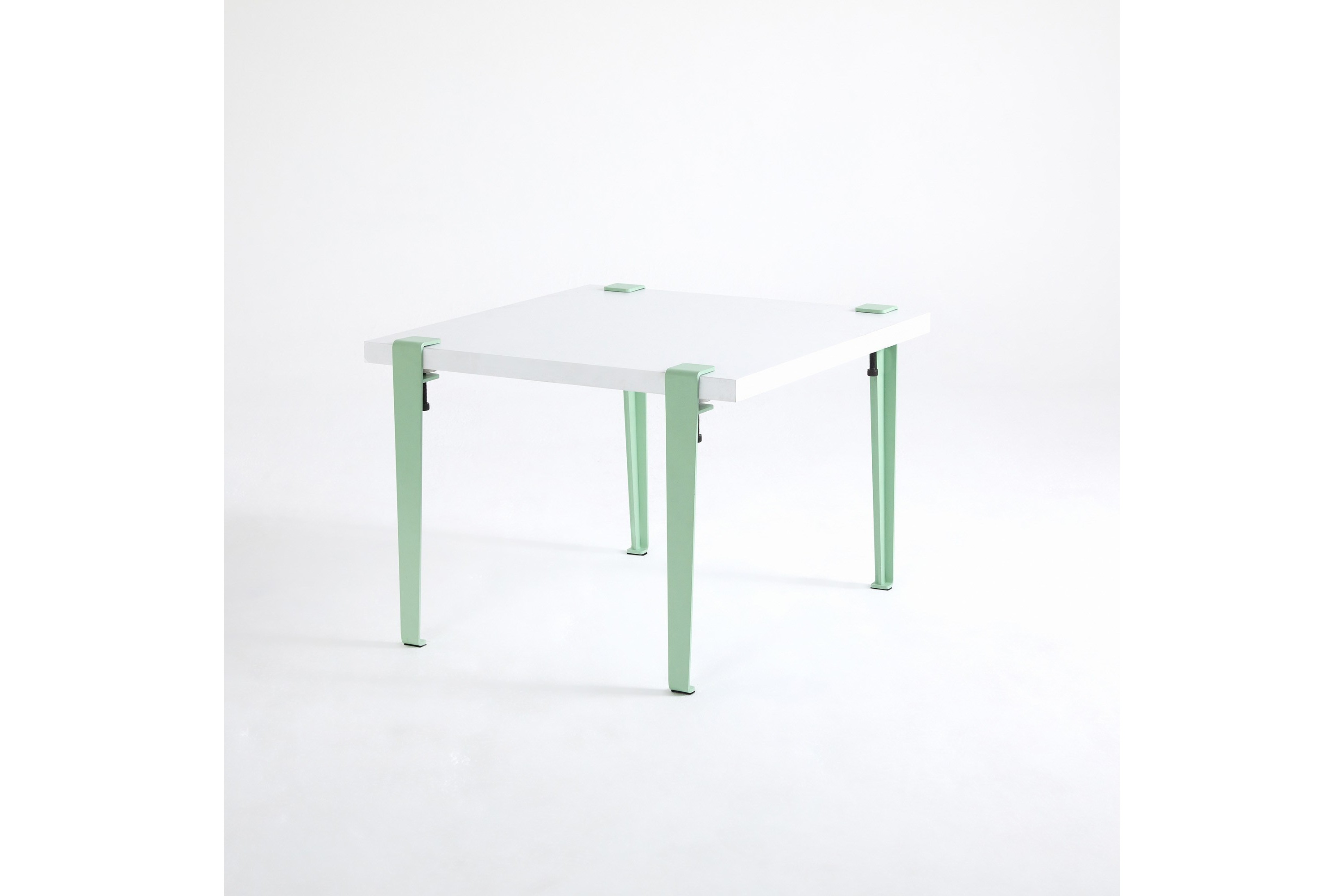 Soffbord Halicheron 60x60 cm Vit/BlåGrön Hanah Home