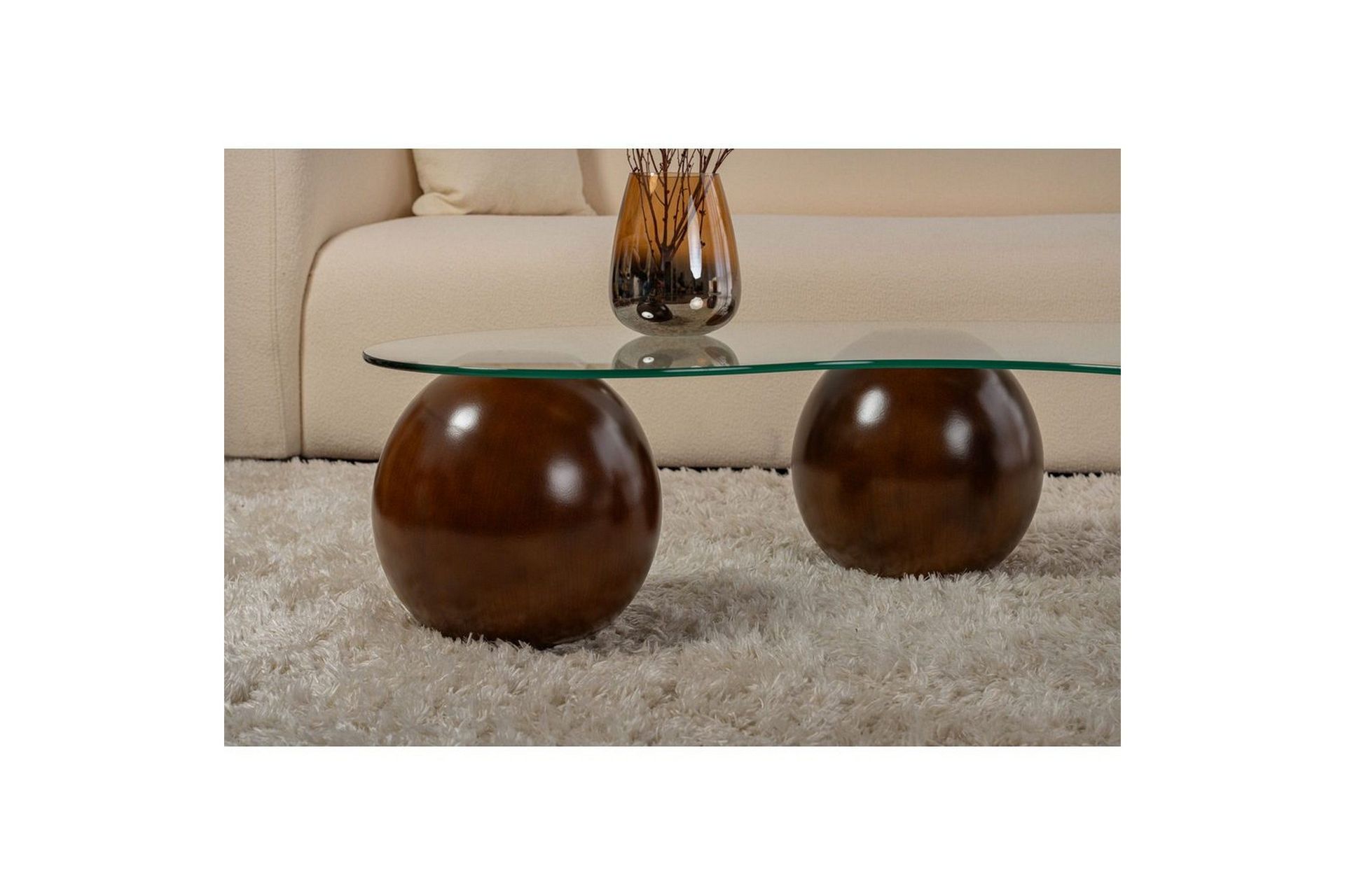 Soffbord Homitis Soffbord Jaromere Valn&ouml;t / Transparent Medium Colored Wood,Flerf&auml;rgad -