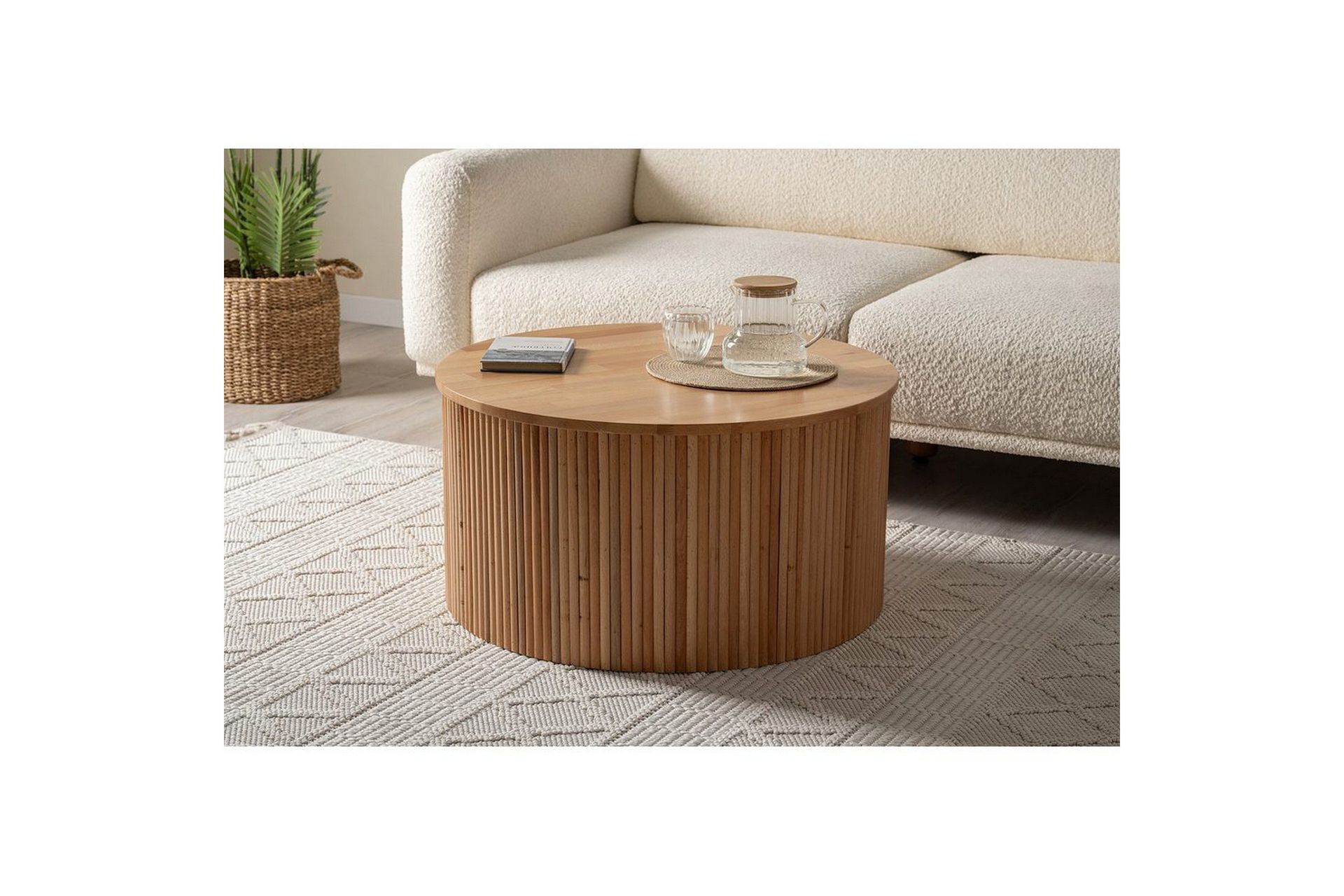 Soffbord Karela Bok - R&ouml;df&auml;rgat tr&auml;