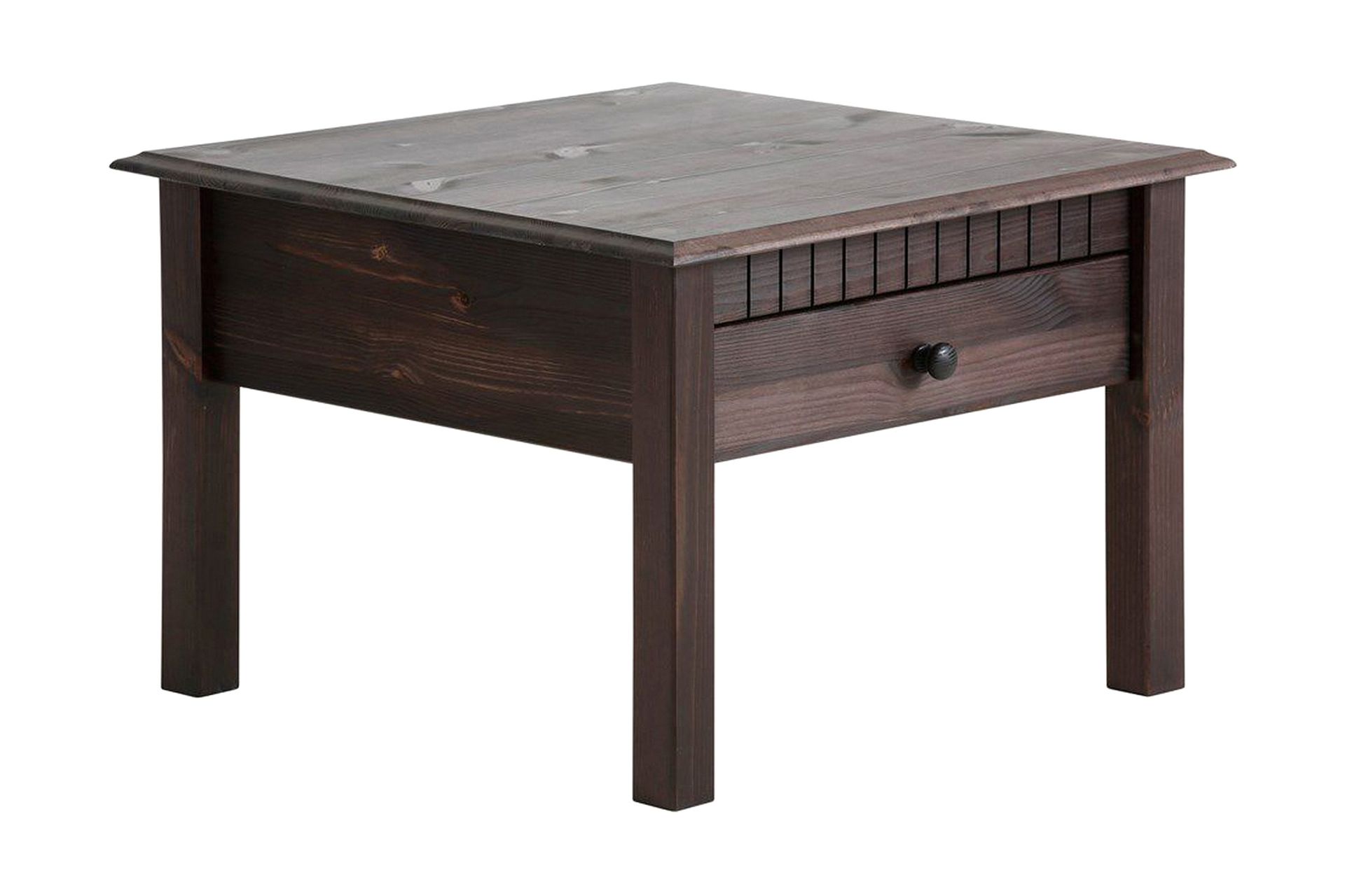 kersey soffbord 60 cm med förvaring låda - svart