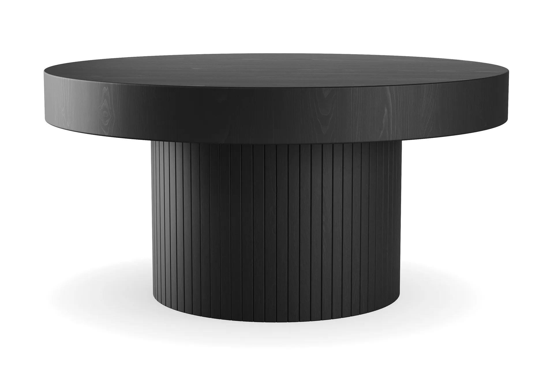 Kopparbo Soffbord 90 cm Runt Svart - Svart tr&auml;