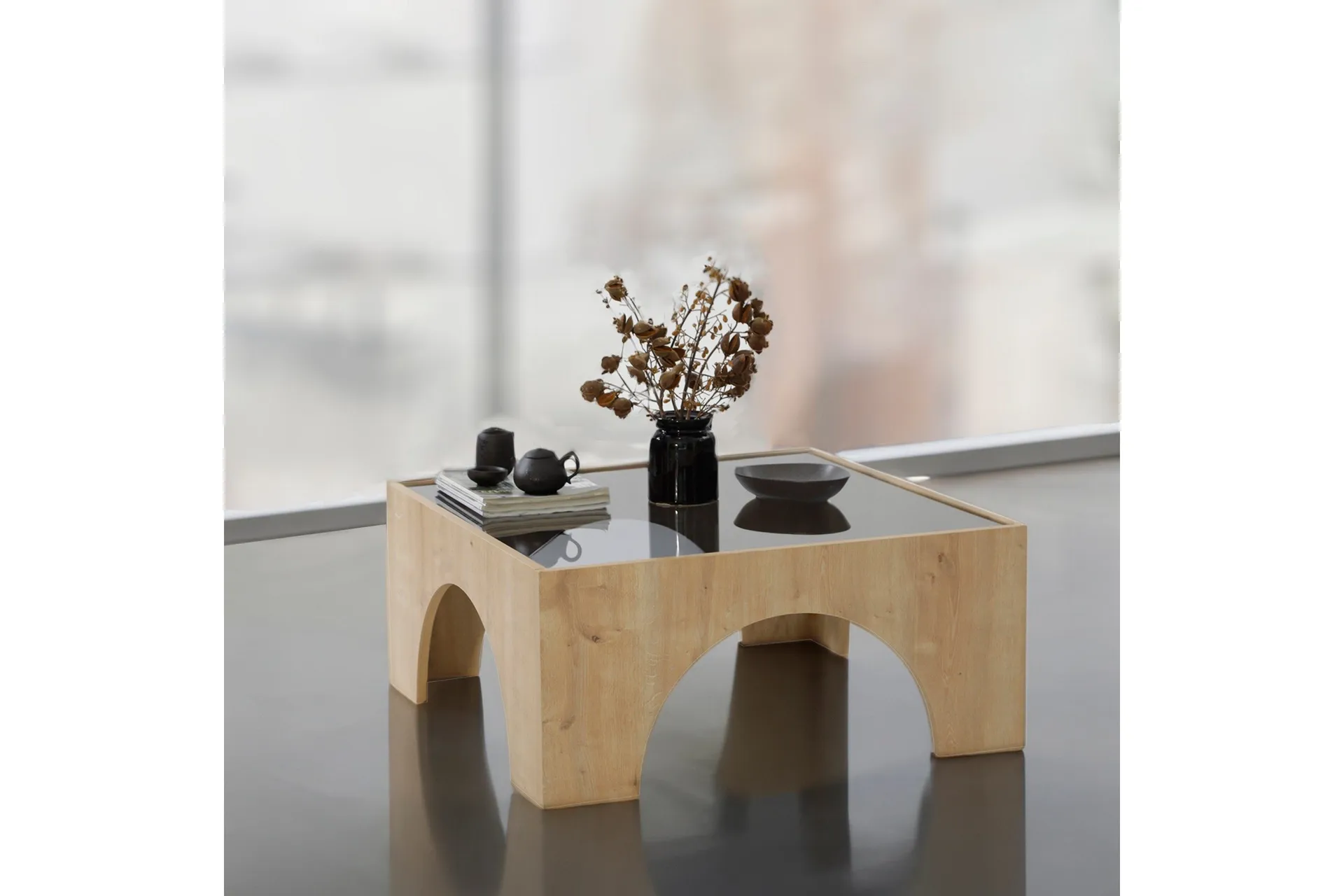 Lowan Soffbord 80 cm - Brun