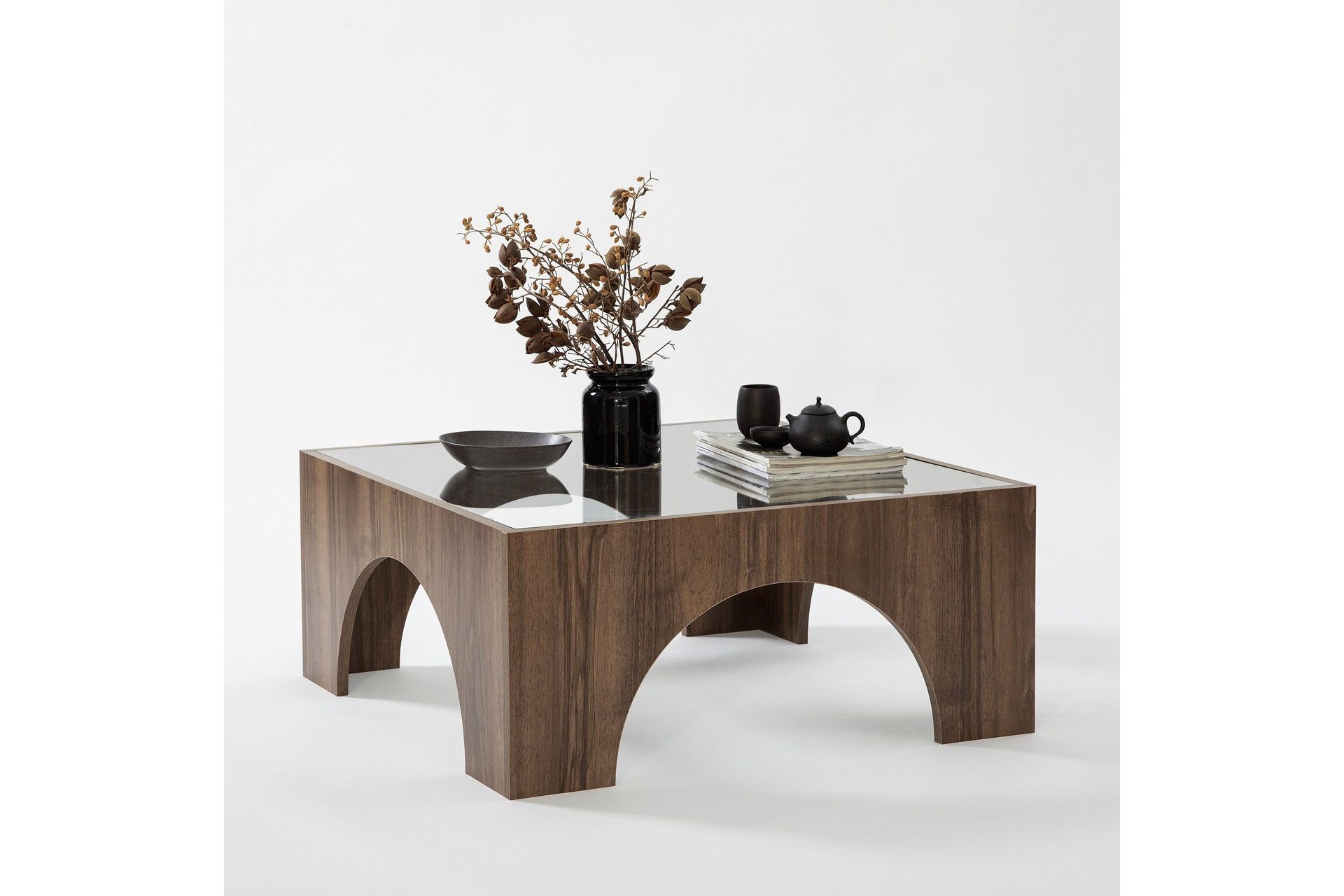 Lowan Soffbord 80 cm - M&ouml;rkbrun