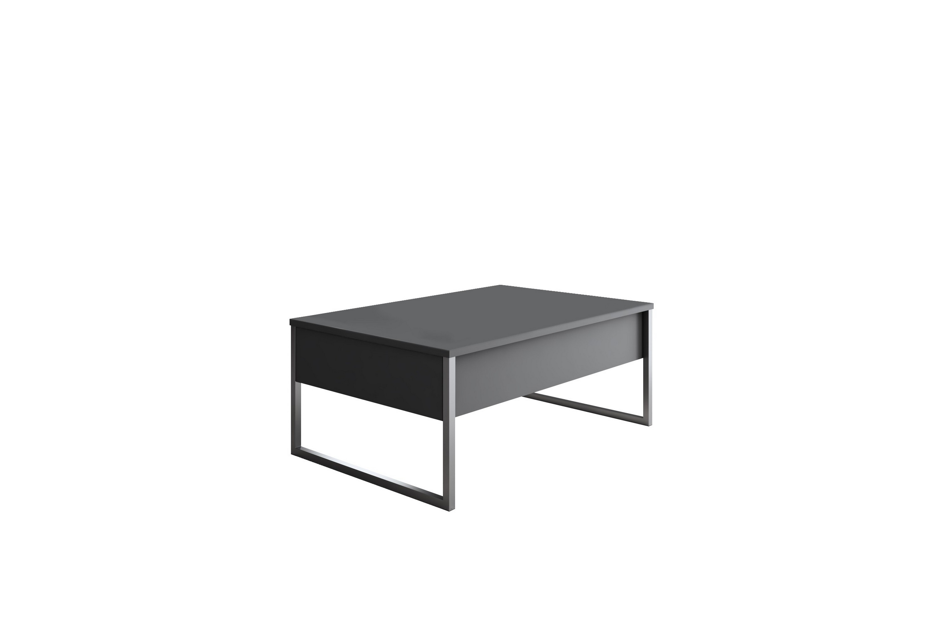 Soffbord Luxe 90 cm Antracit/Silver