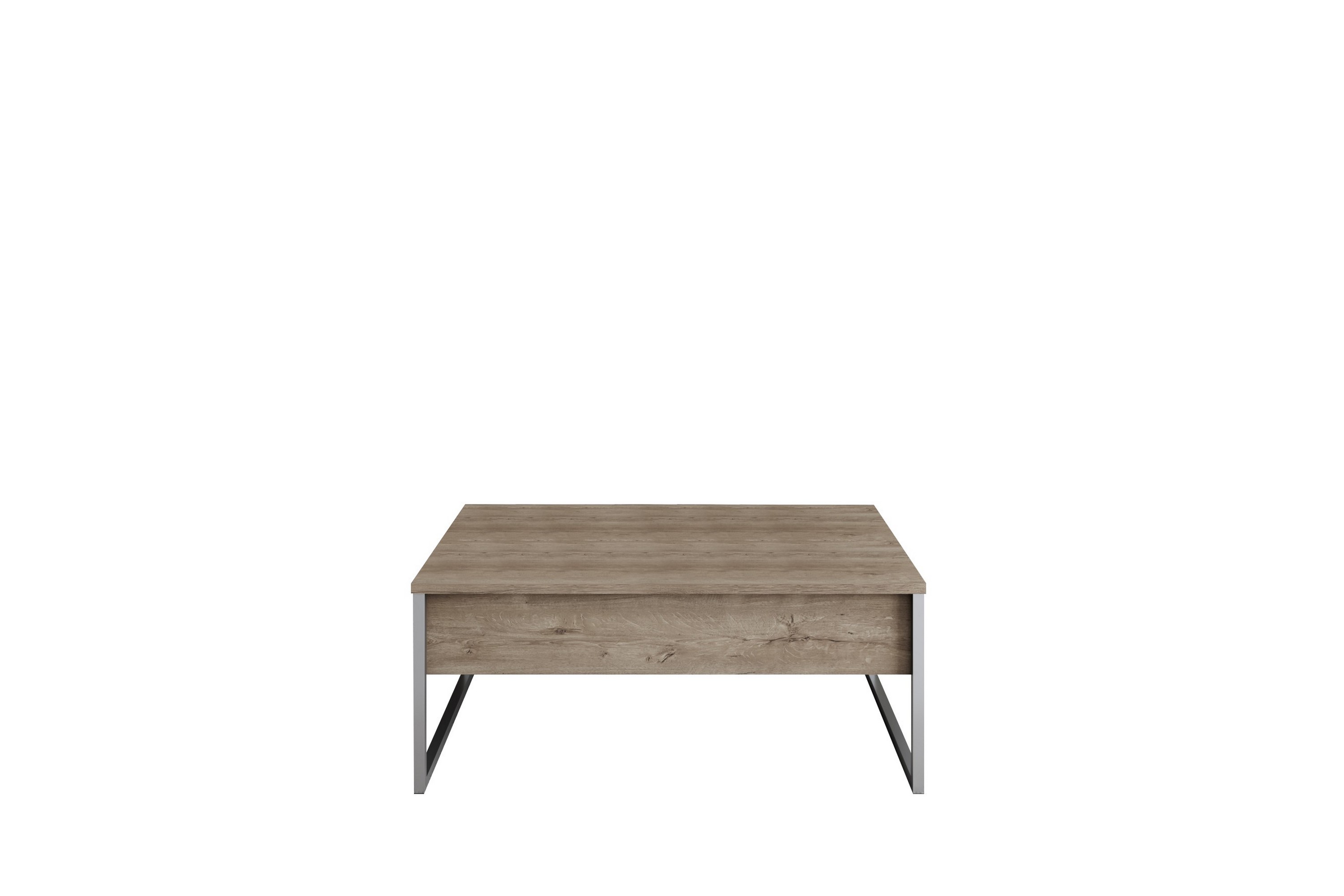 Soffbord Luxe 90 cm Valnöt/Silver