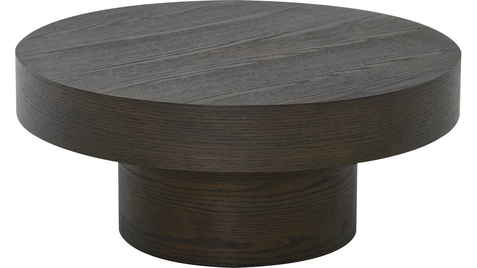 Soffbord Malvik 30 cm / Ø70 cm - Brunlackad ek