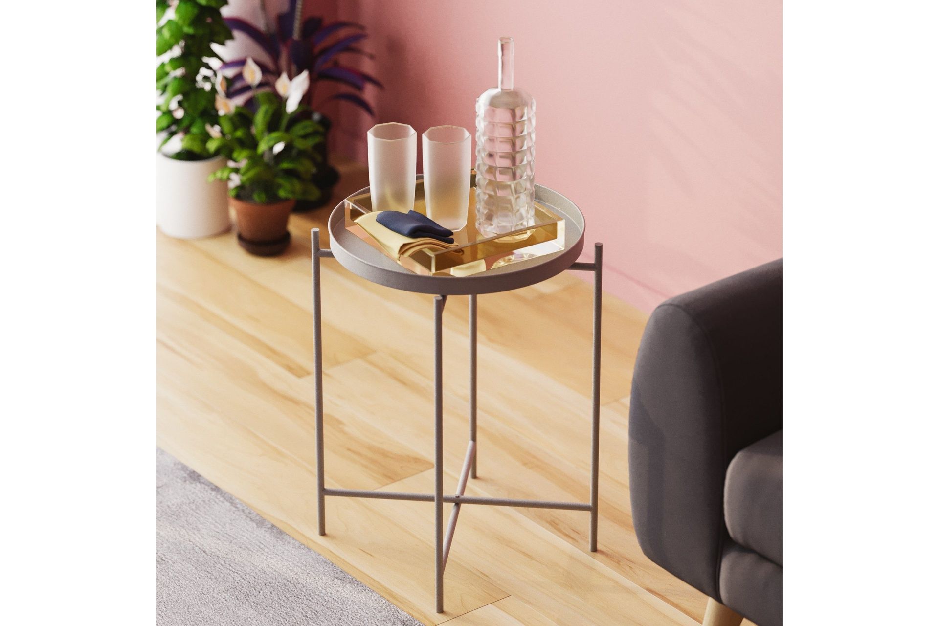 Mamta Soffbord 46 cm - Grå