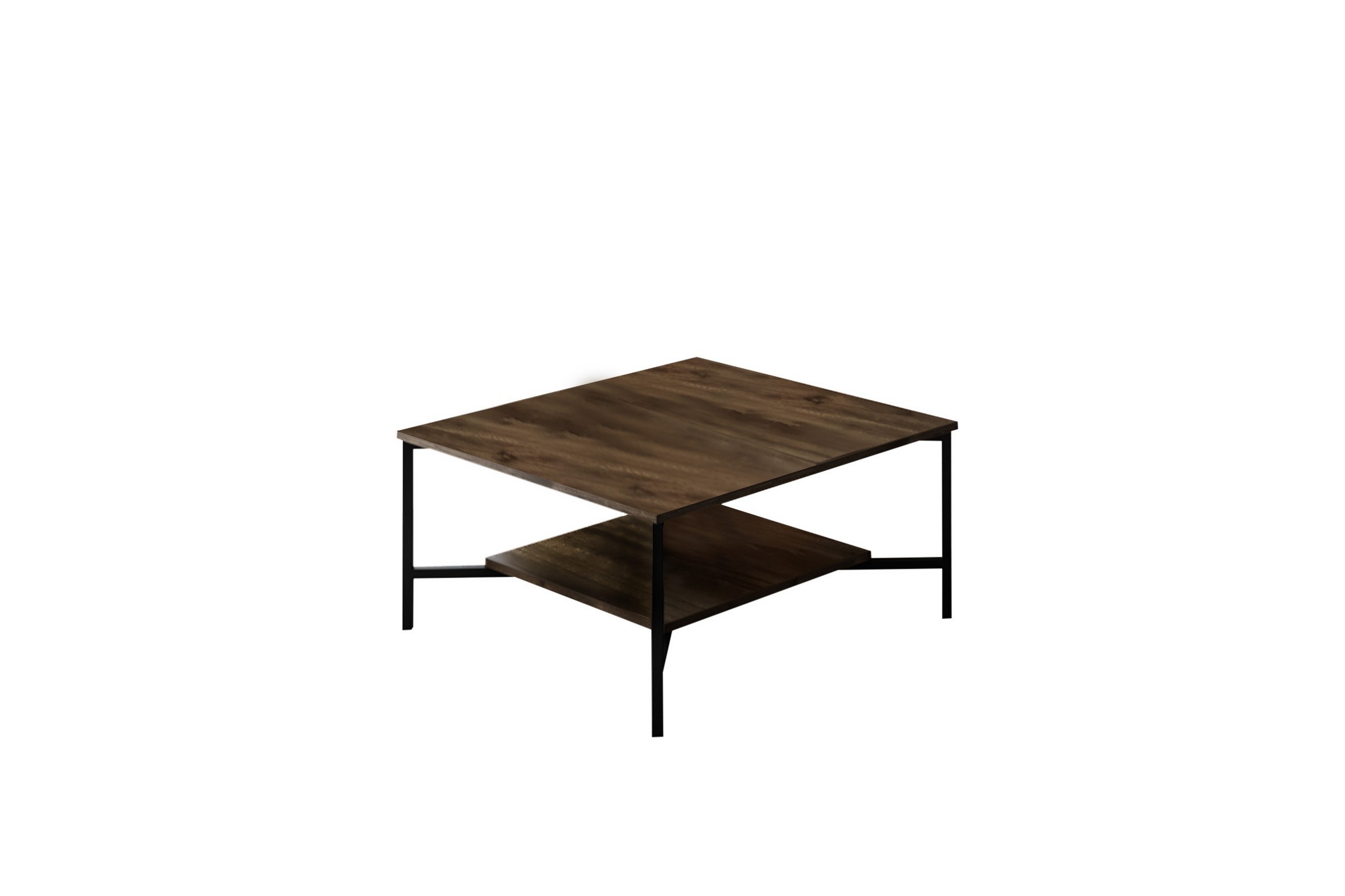 Soffbord Manchan 80 cm Valnöt/Svart