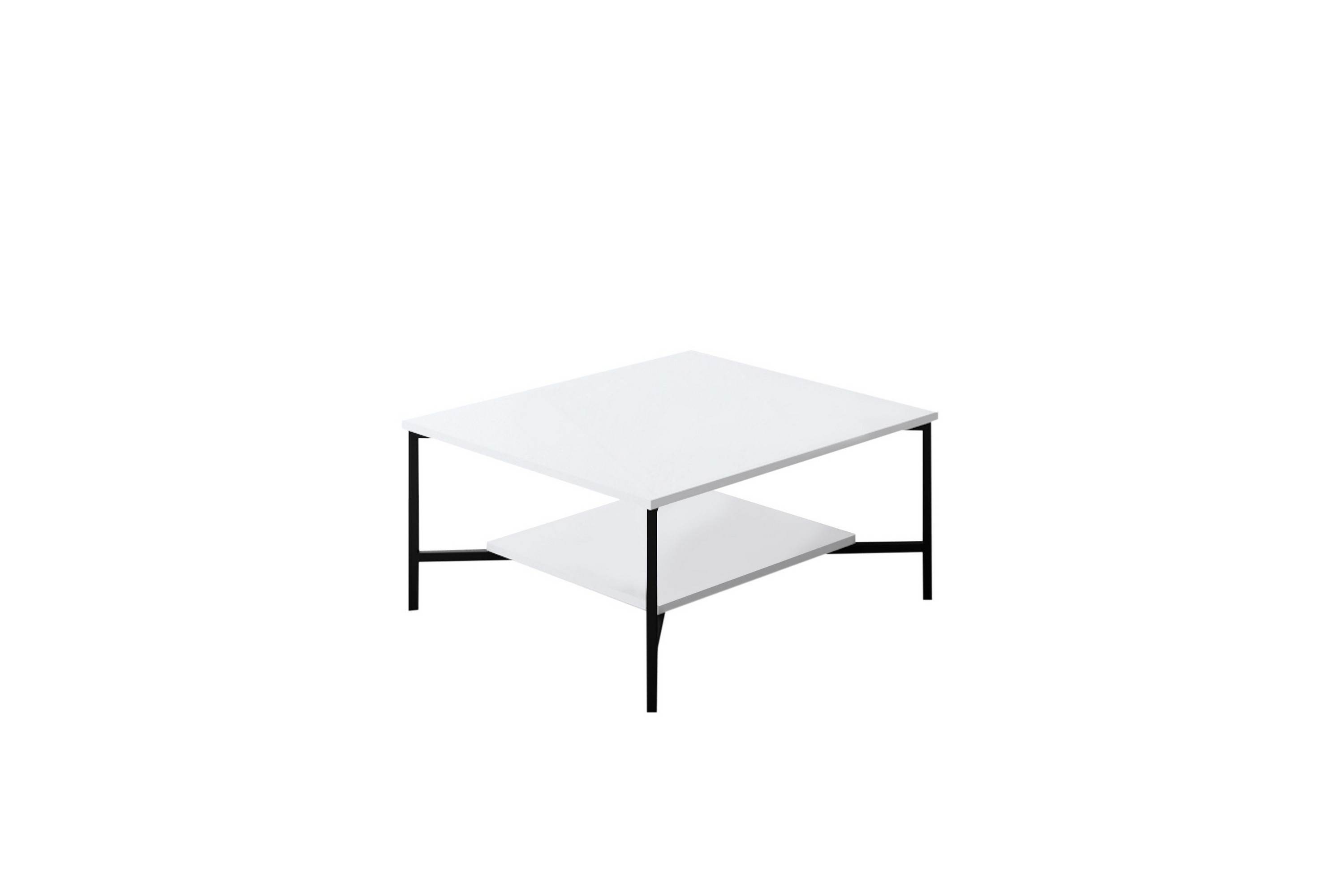 Soffbord Manchan 80 cm Vit/Svart