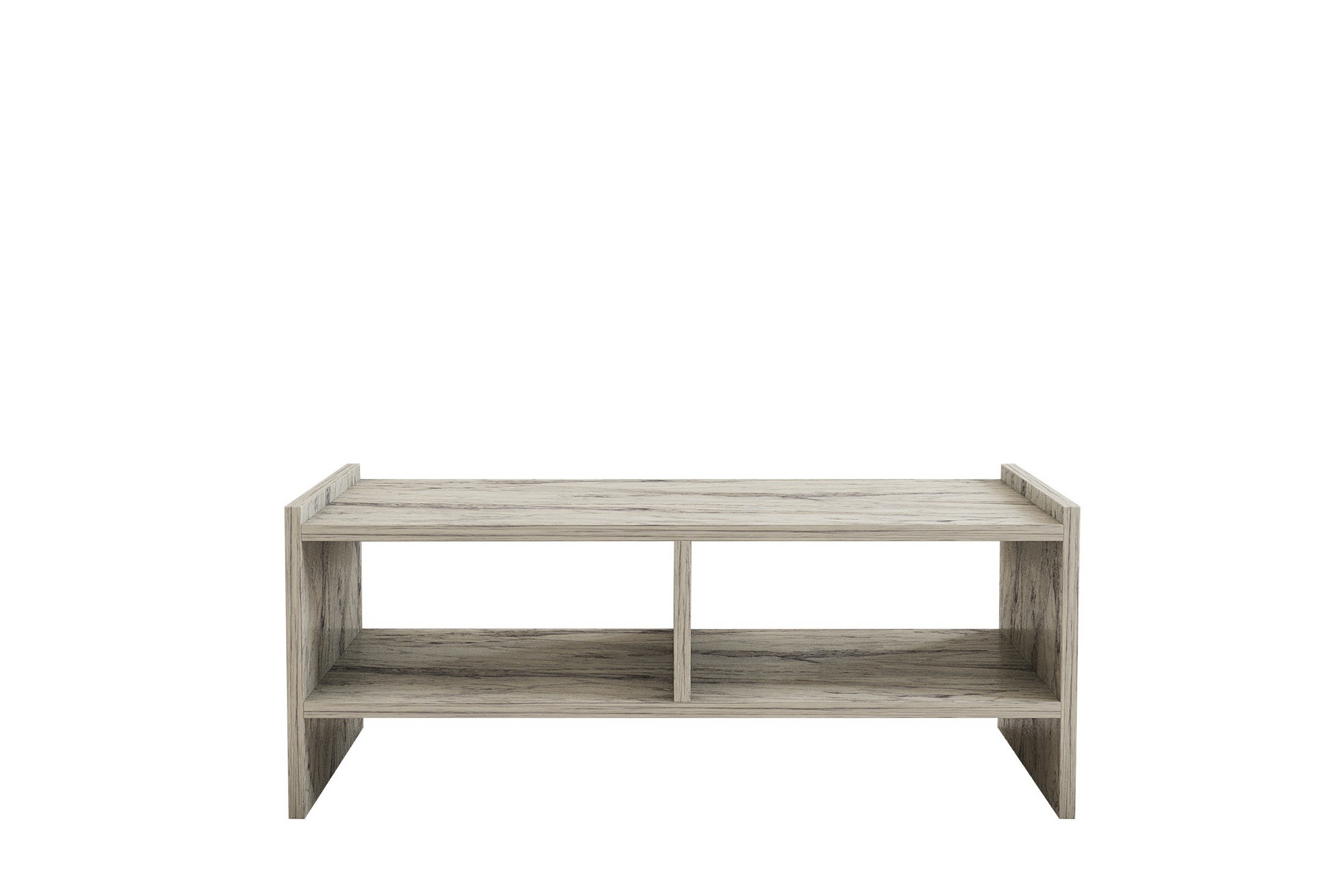 Soffbord Marokopa 90 cm Vit marmor