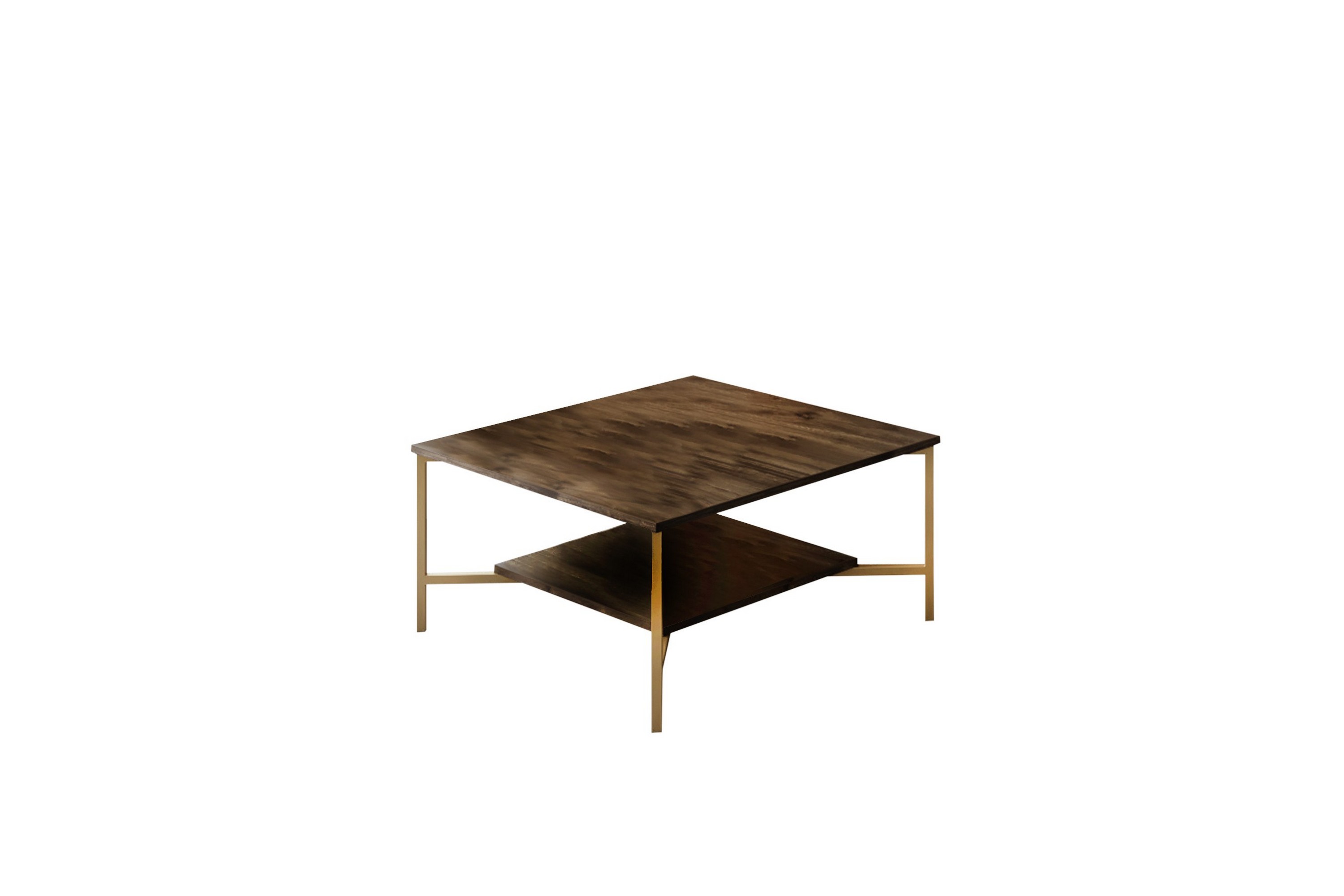 Soffbord Masatomo 80 cm Valnöt/Svart