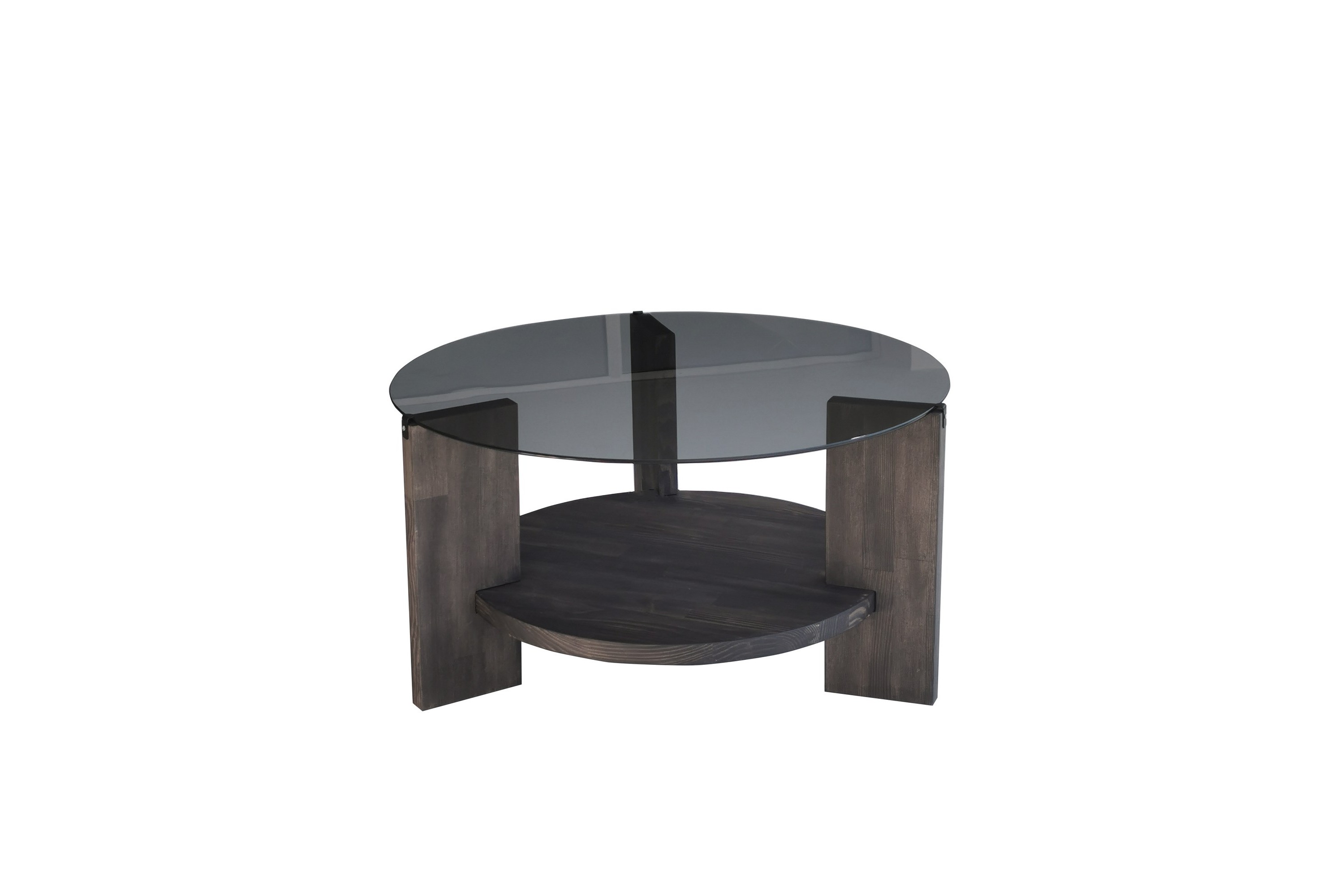 Soffbord Mumondo 75 cm Svart/Mörkbrun Hanah Home