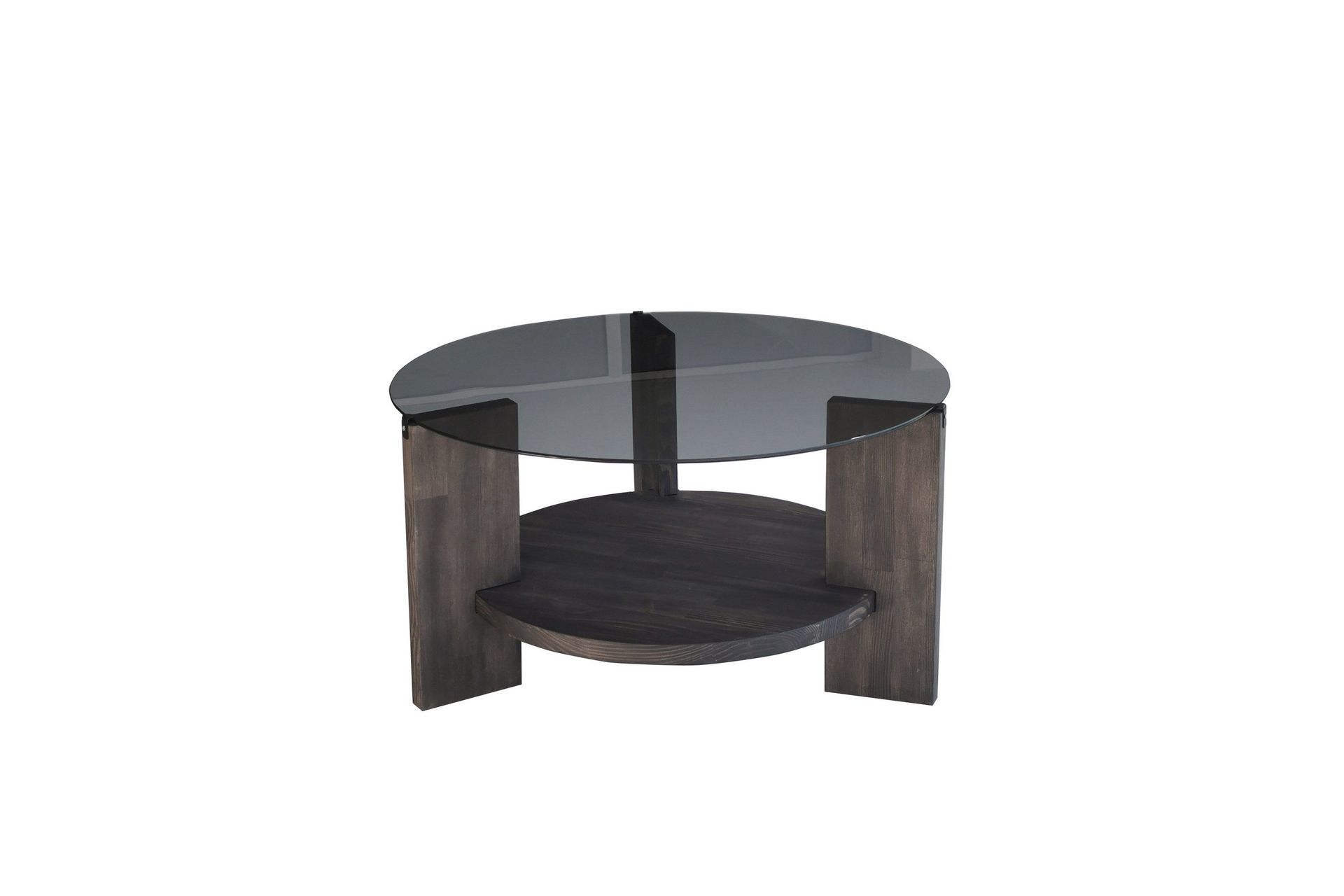 Mumondo Soffbord 75 cm Svart/Mörkbrun - Hanah Home