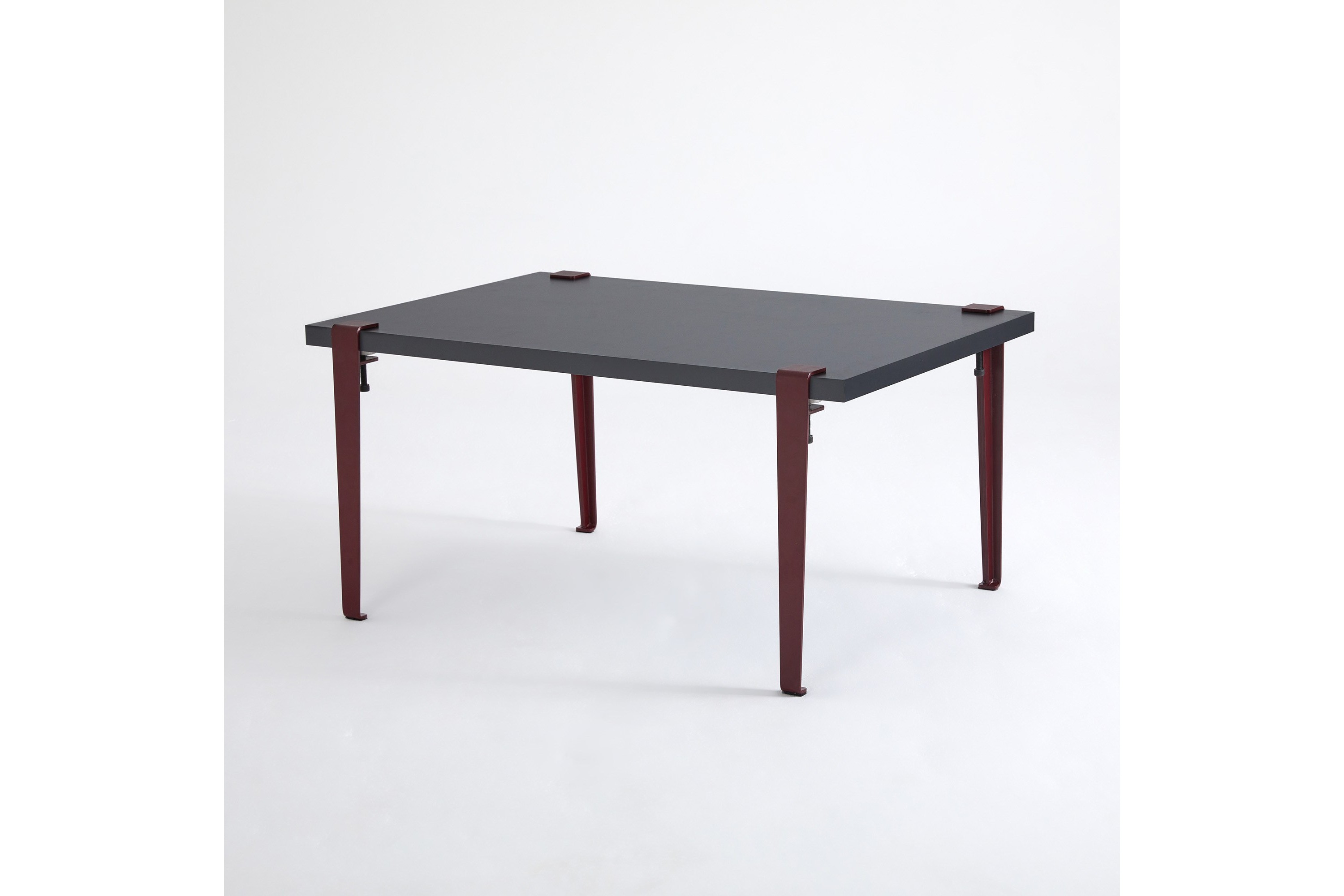 Soffbord Neda 90x60 cm Svart/Röd Hanah Home
