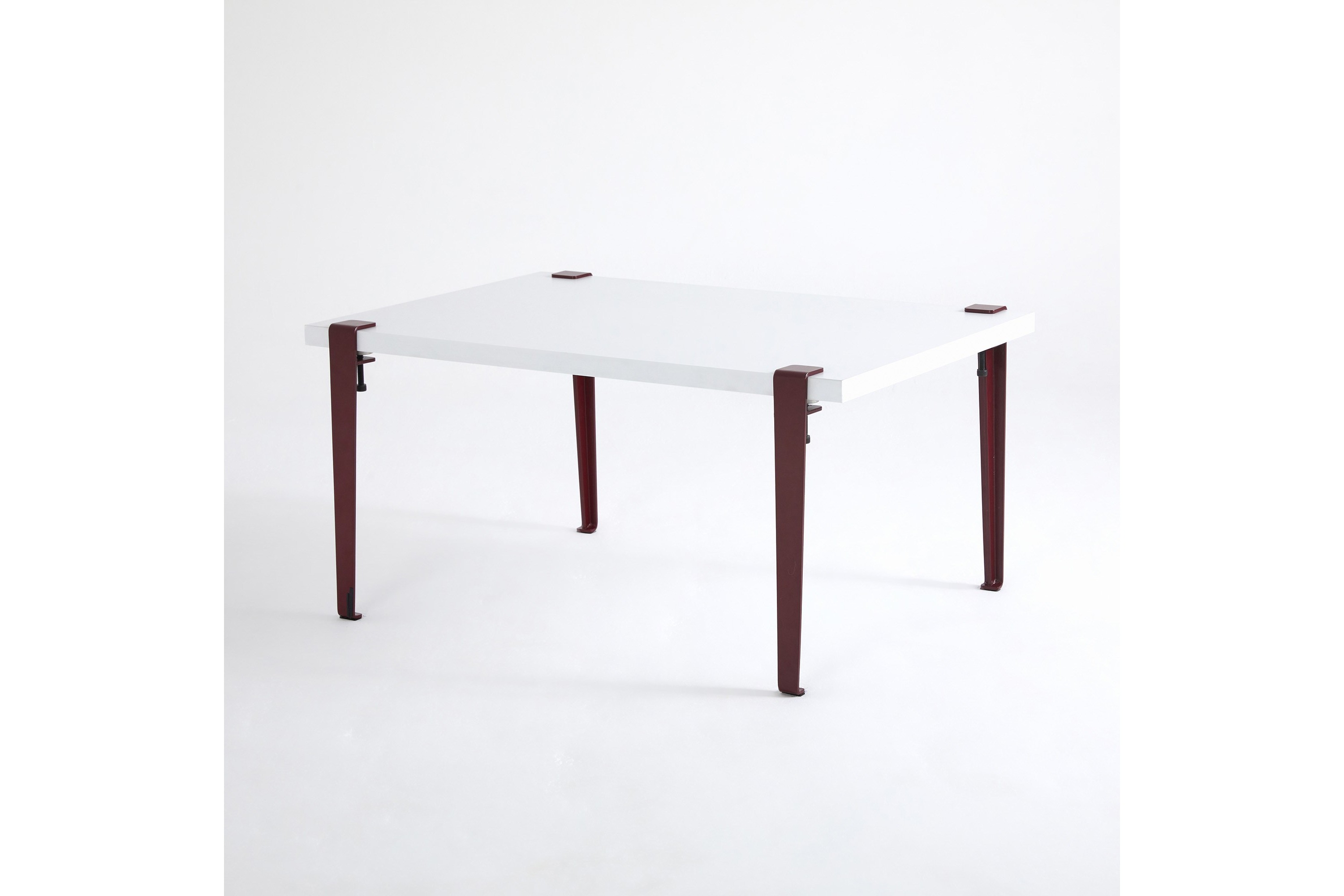 Soffbord Neda 90x60 cm Vit/Röd Hanah Home