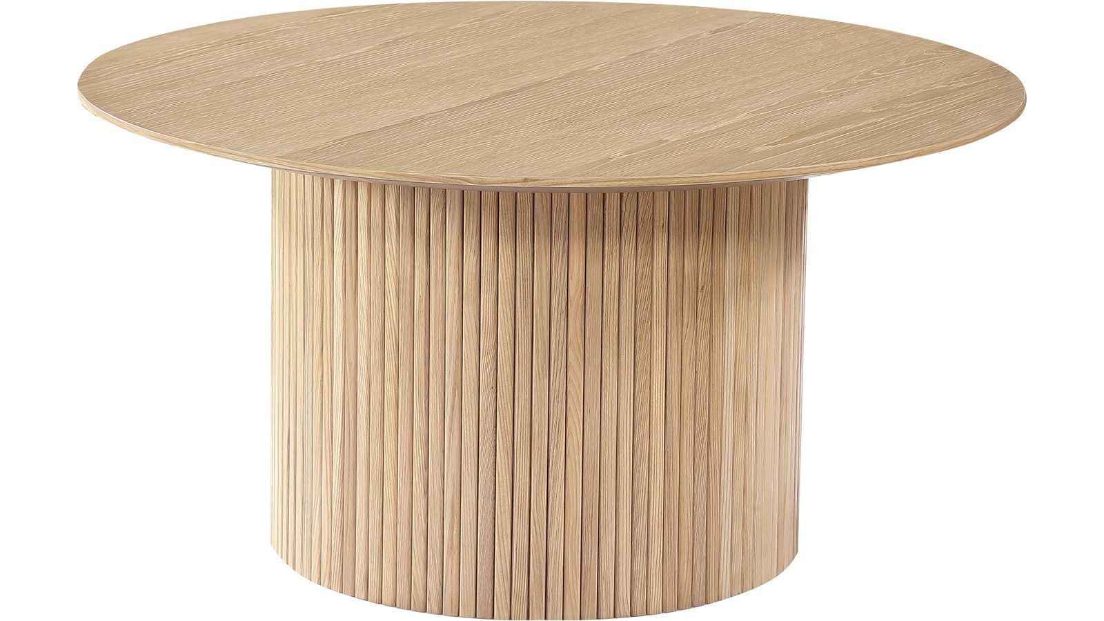 Soffbord Odmark 90 cm - Vitpigmenterad ekfaner