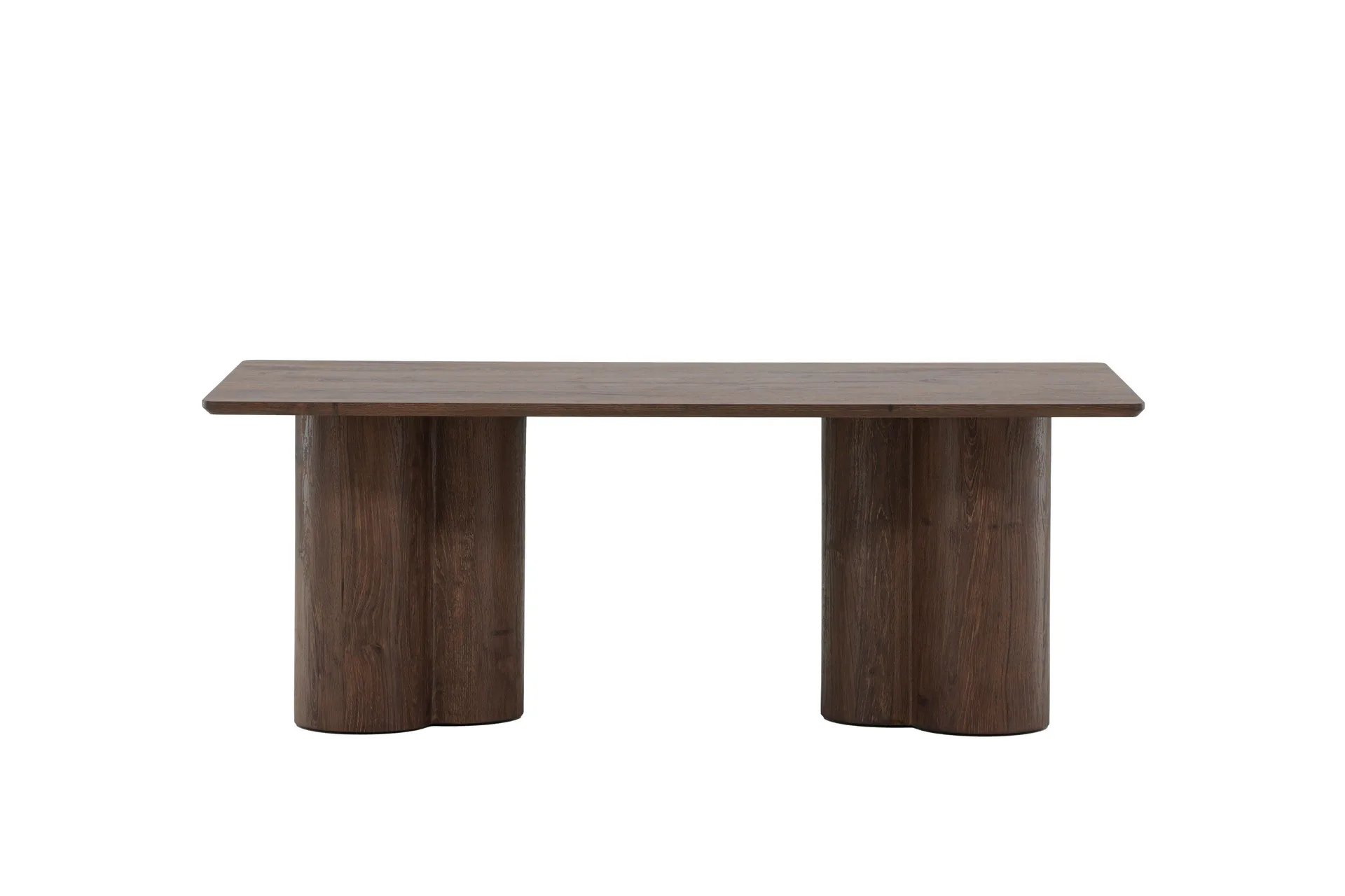 Olivia Soffbord Rektangul&auml;rt 120x60 cm - M&ouml;rkbrunt / Valn&ouml;t / Tr&auml;