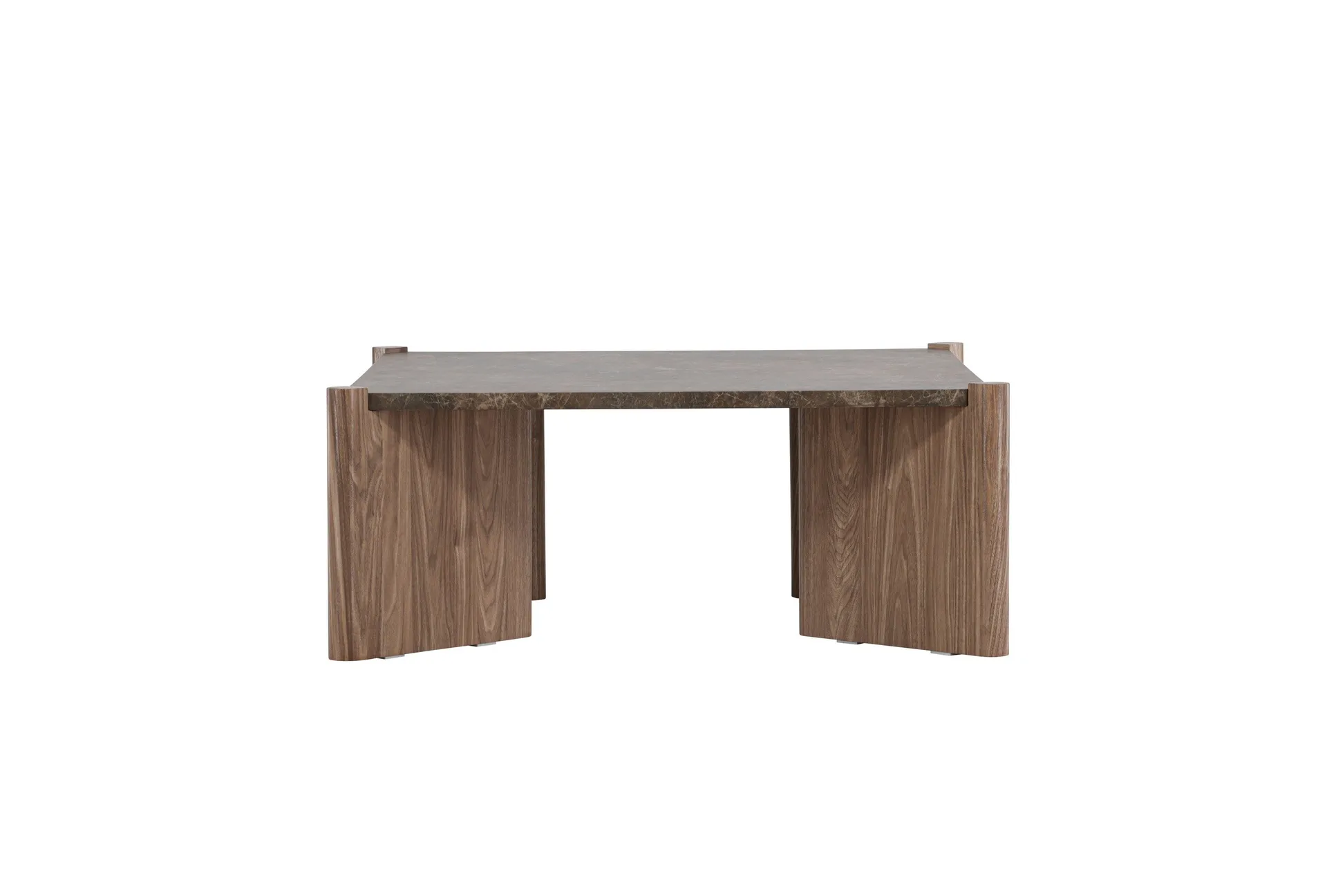 Rogaland Soffbord 100x100 cm - Brun