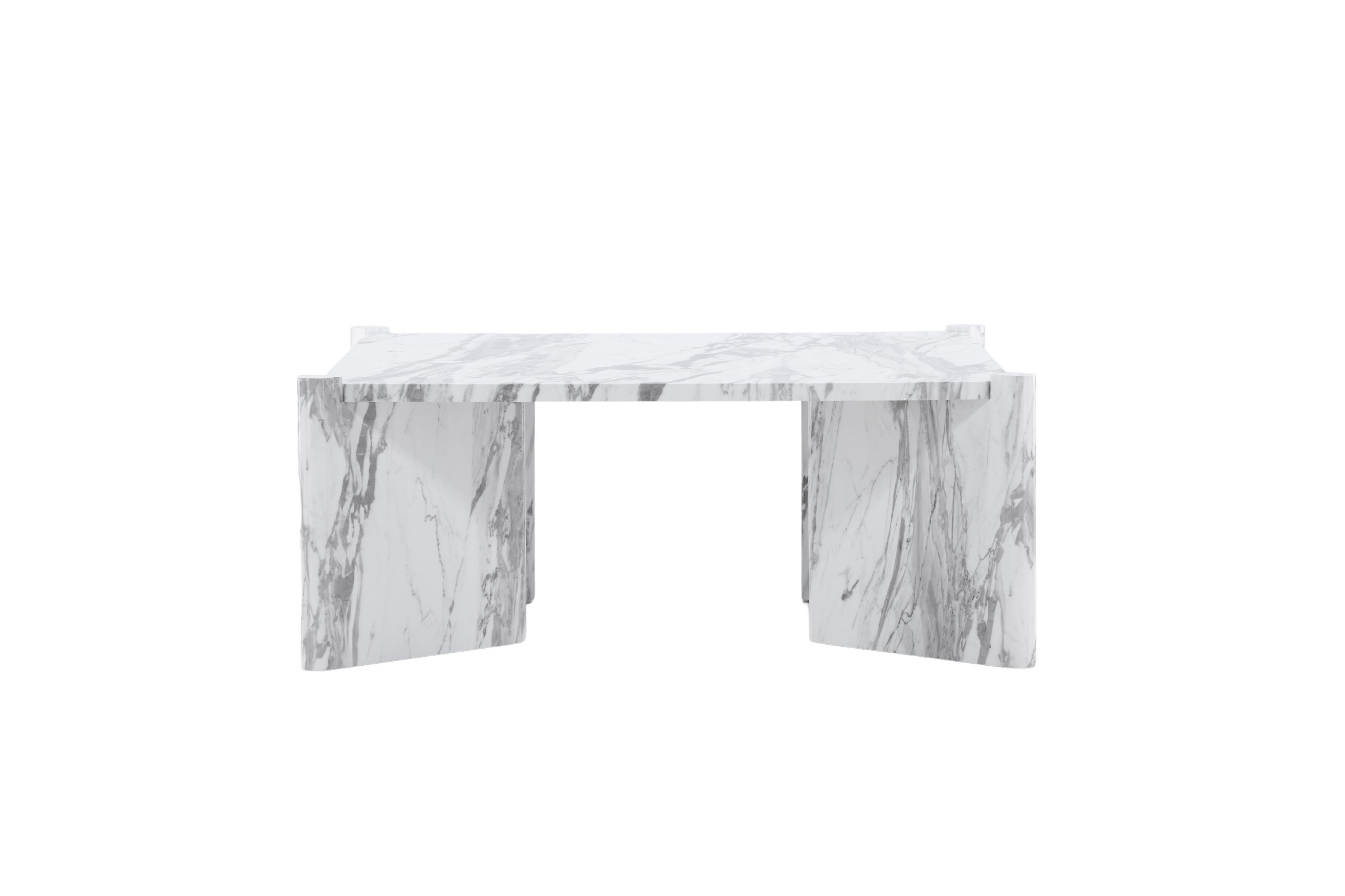Rogaland Soffbord 100x100 cm Vit
