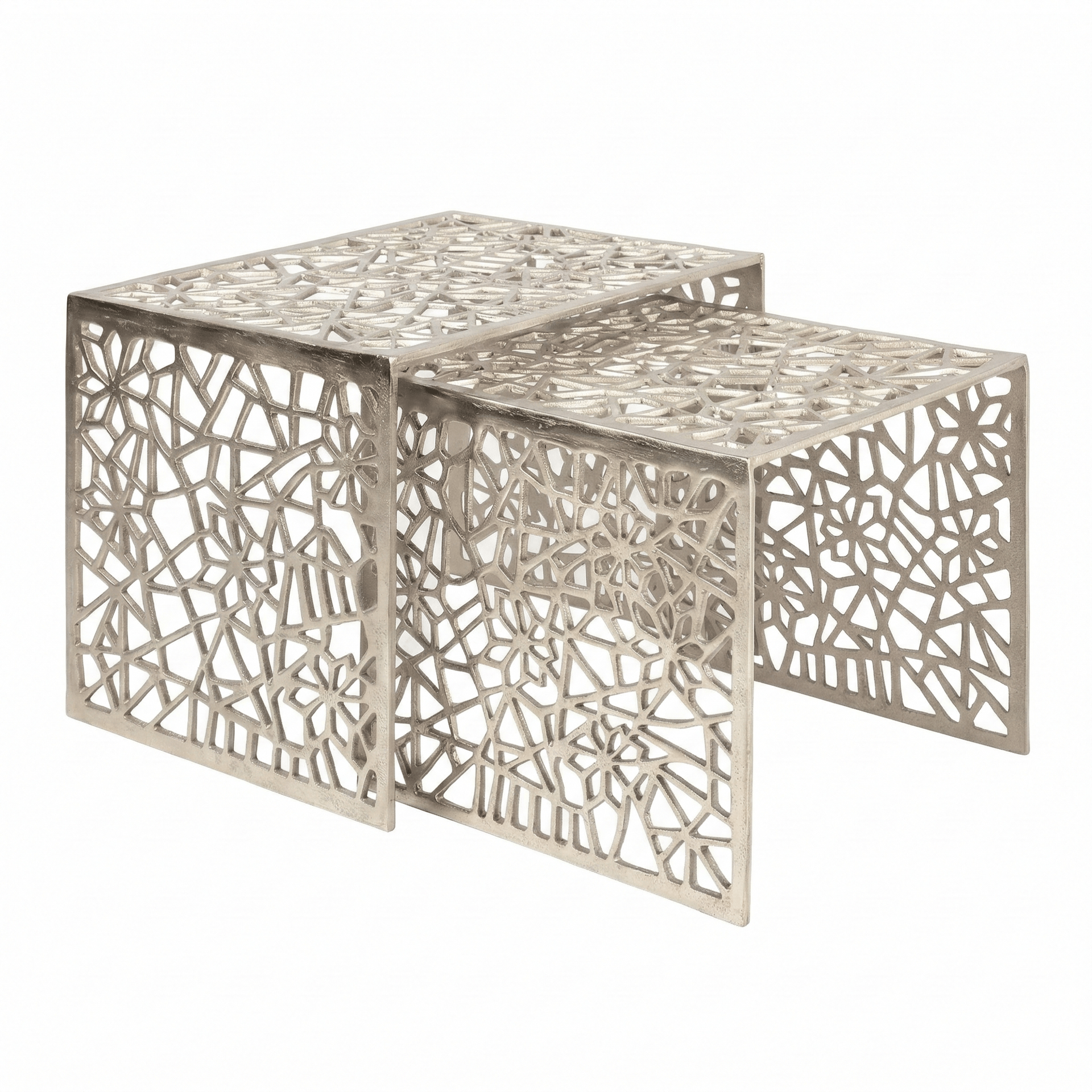 Rovvik Satsbord 2 delar i aluminium - silver
