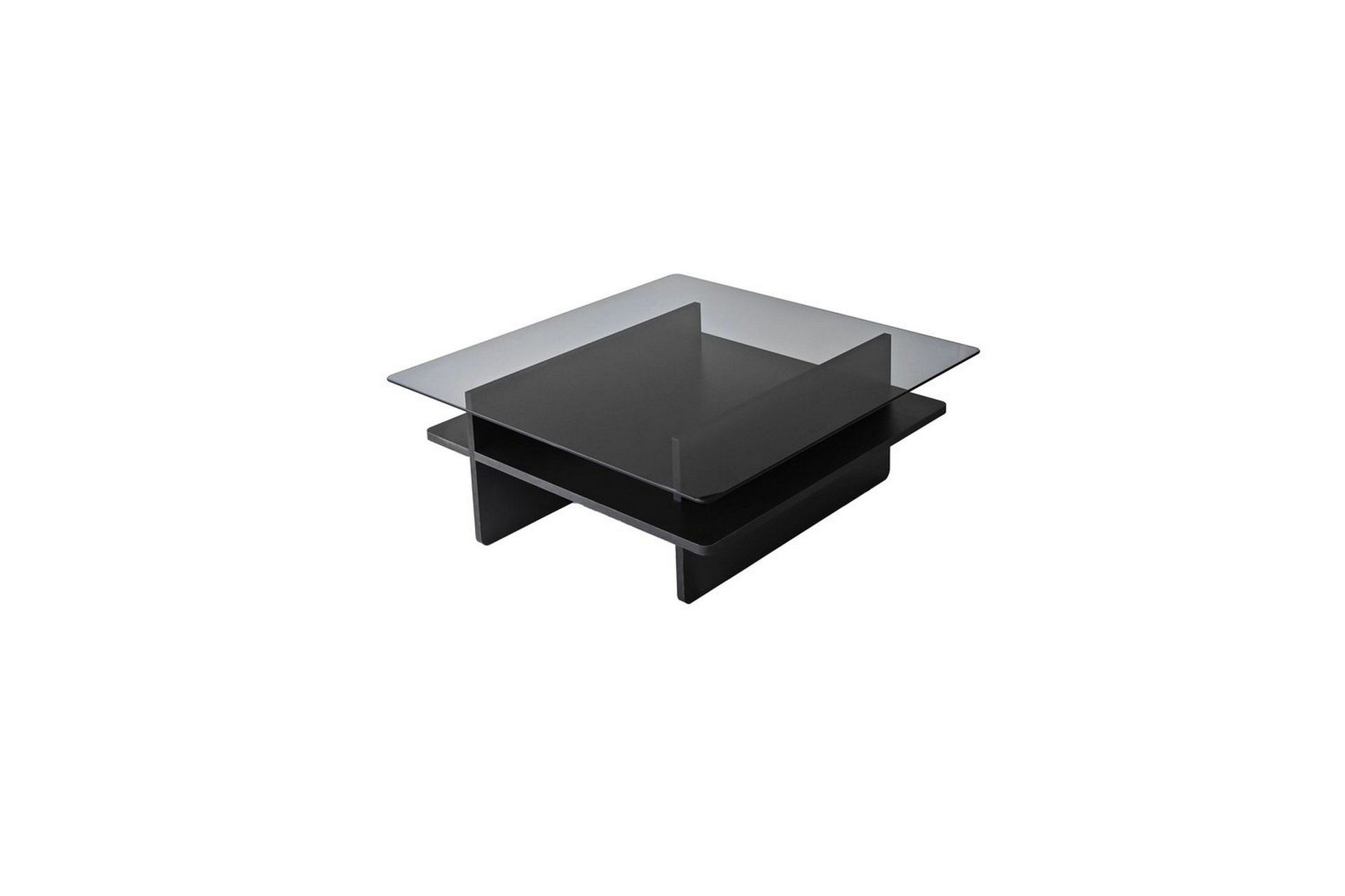 Soffbord Rubby Fyrkant Svart / R&ouml;k - Svart / R&ouml;k