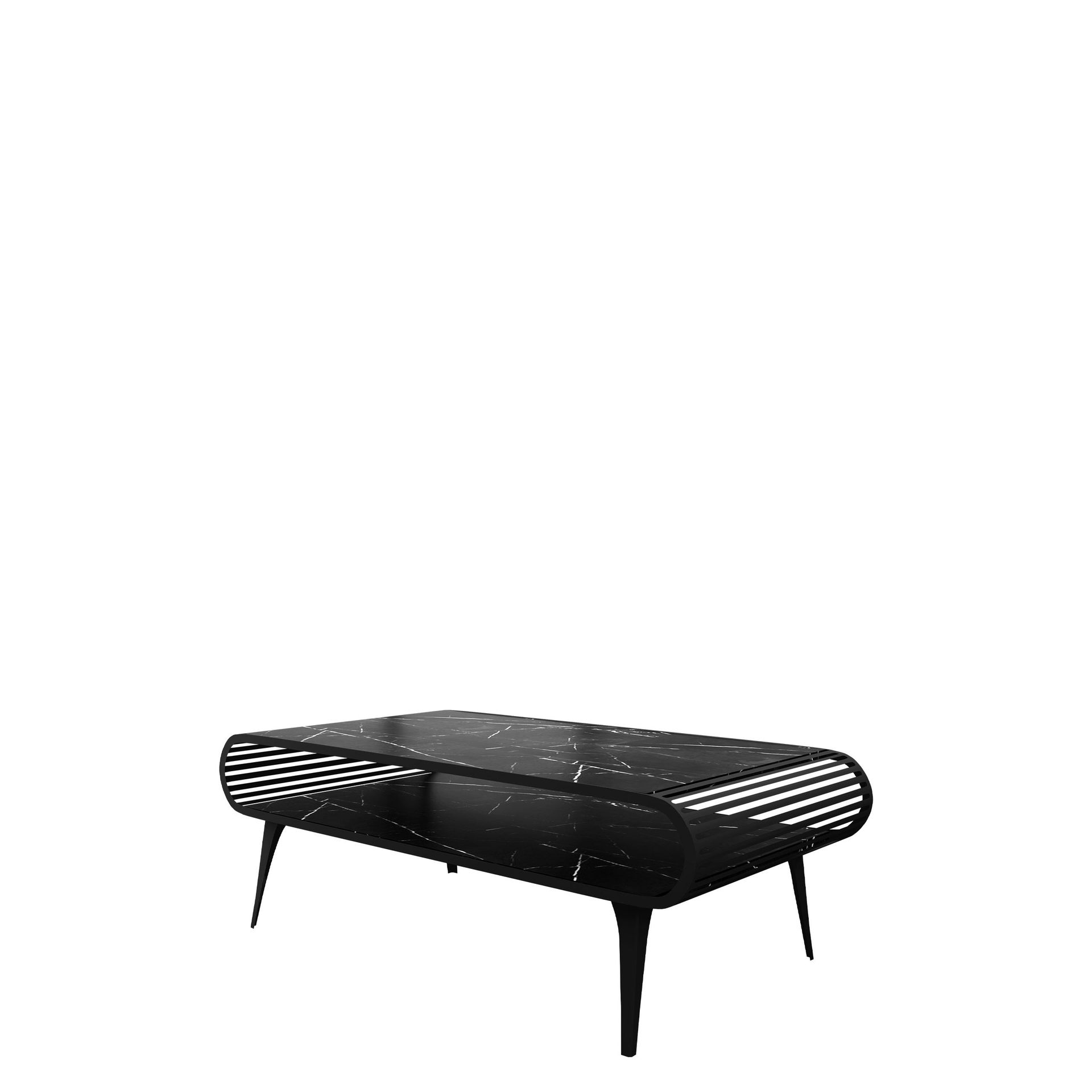 Salvaris Soffbord 120 cm - Svart marmor