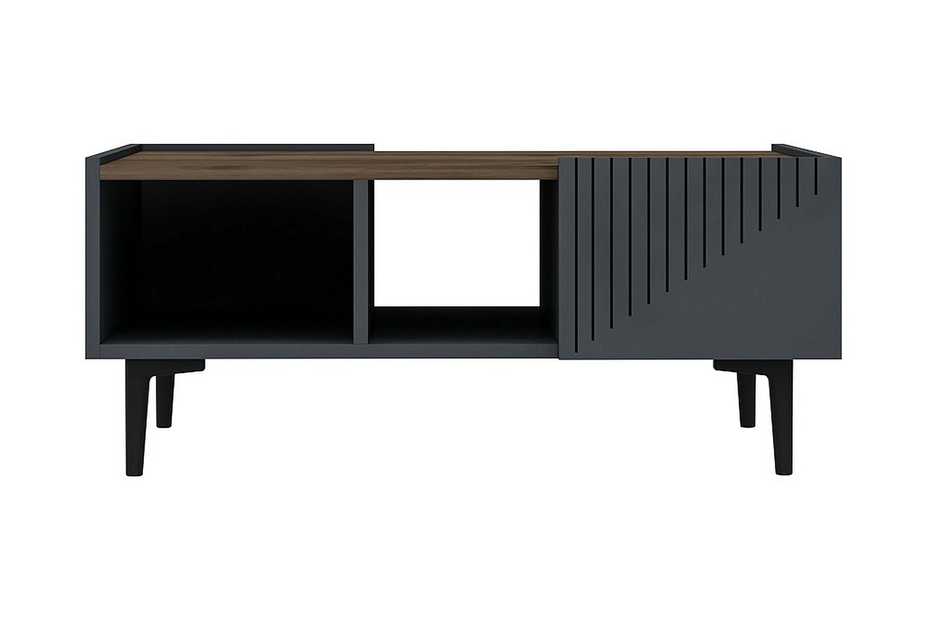 Satsbord 94 cm Antracit/Valnöt