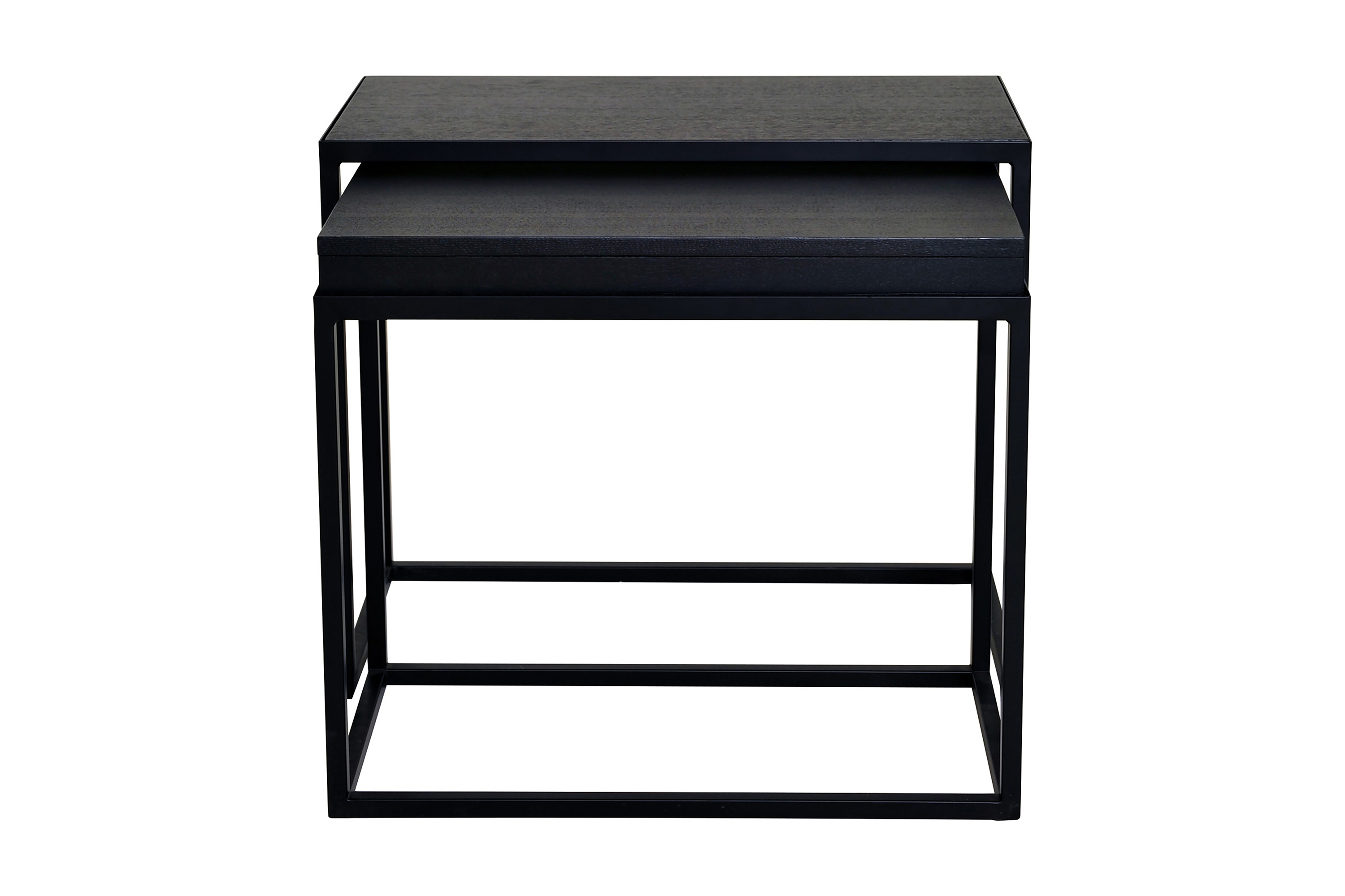 satsbord brolopp 60 cm 2 bord - svart