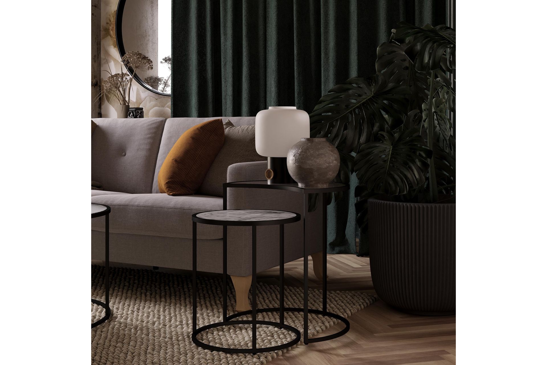 Satsbord Moon Phases Vit - Queer Eye