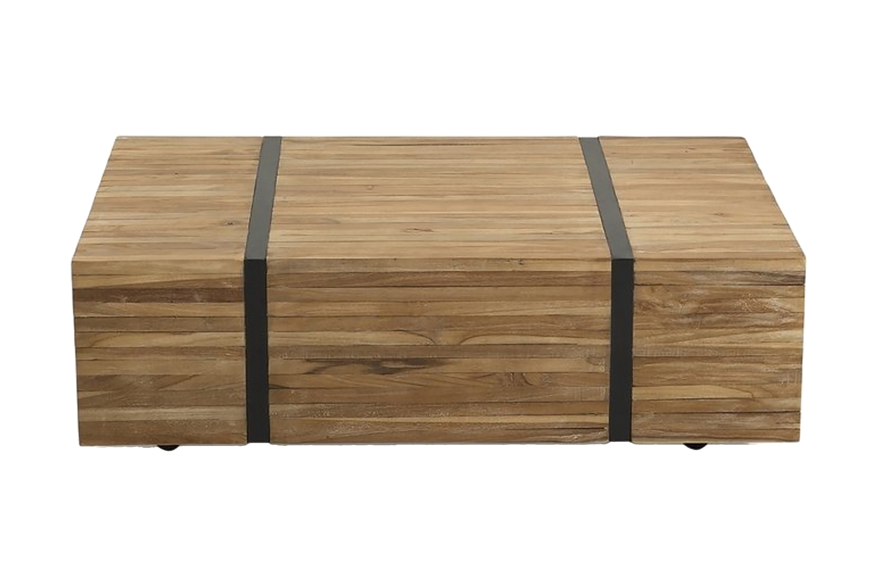 Soffbord Amodo 110 cm påHjul Brun/Svart