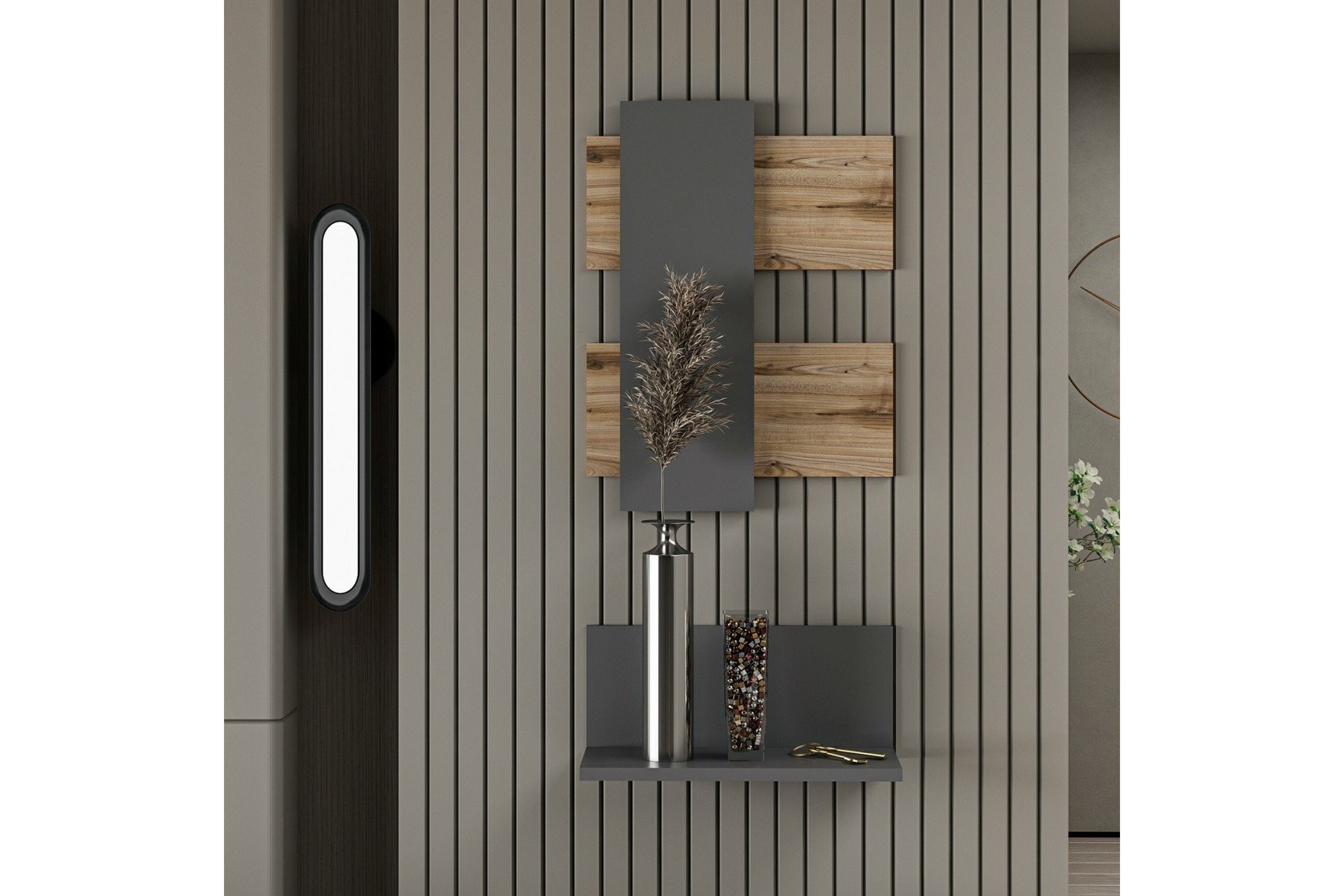 Soffbord Belita 45 cm Ek/Antracit