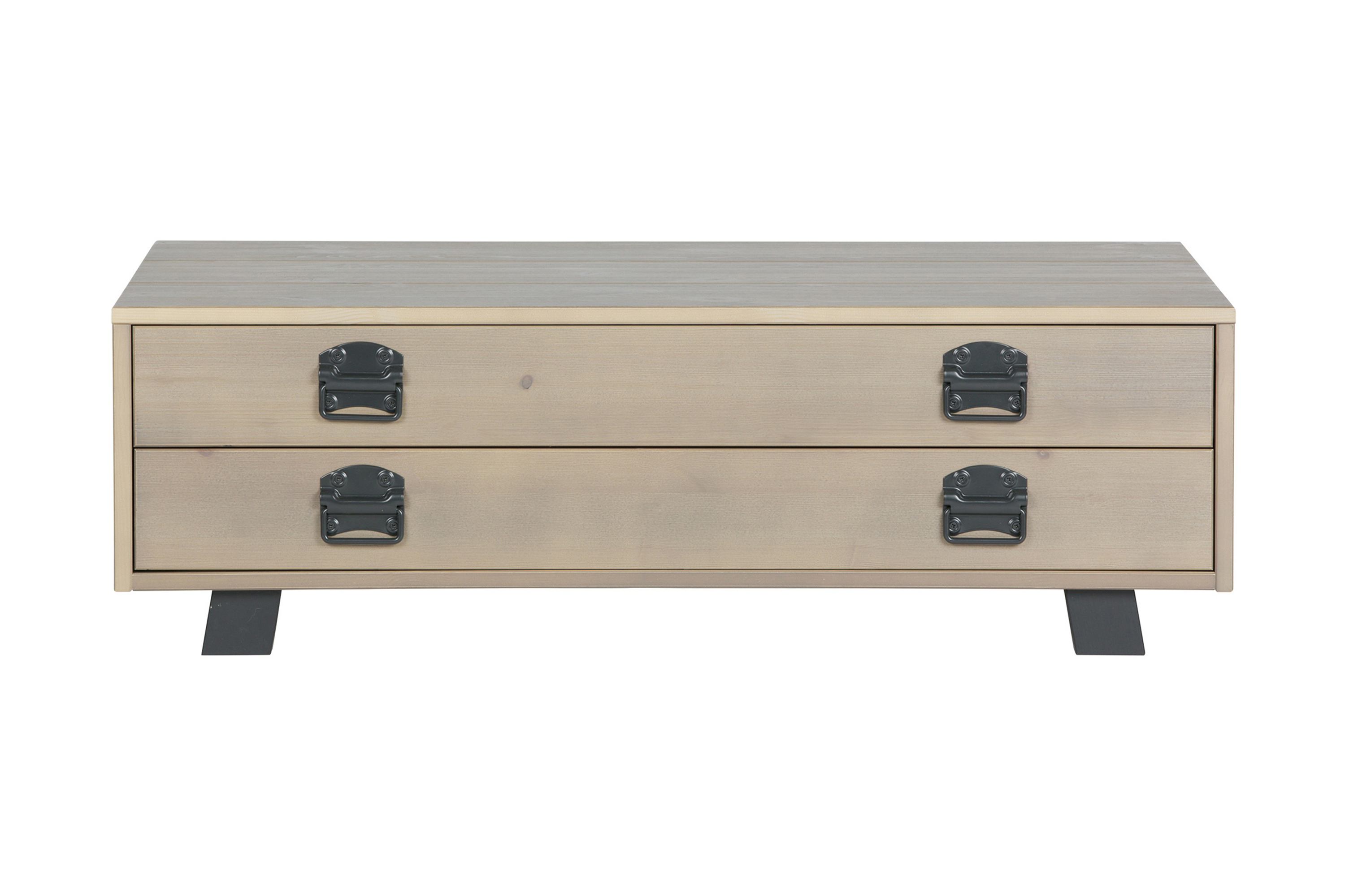 Soffbord Catemo 110 cm med Förvaring Låda Beige/Grå